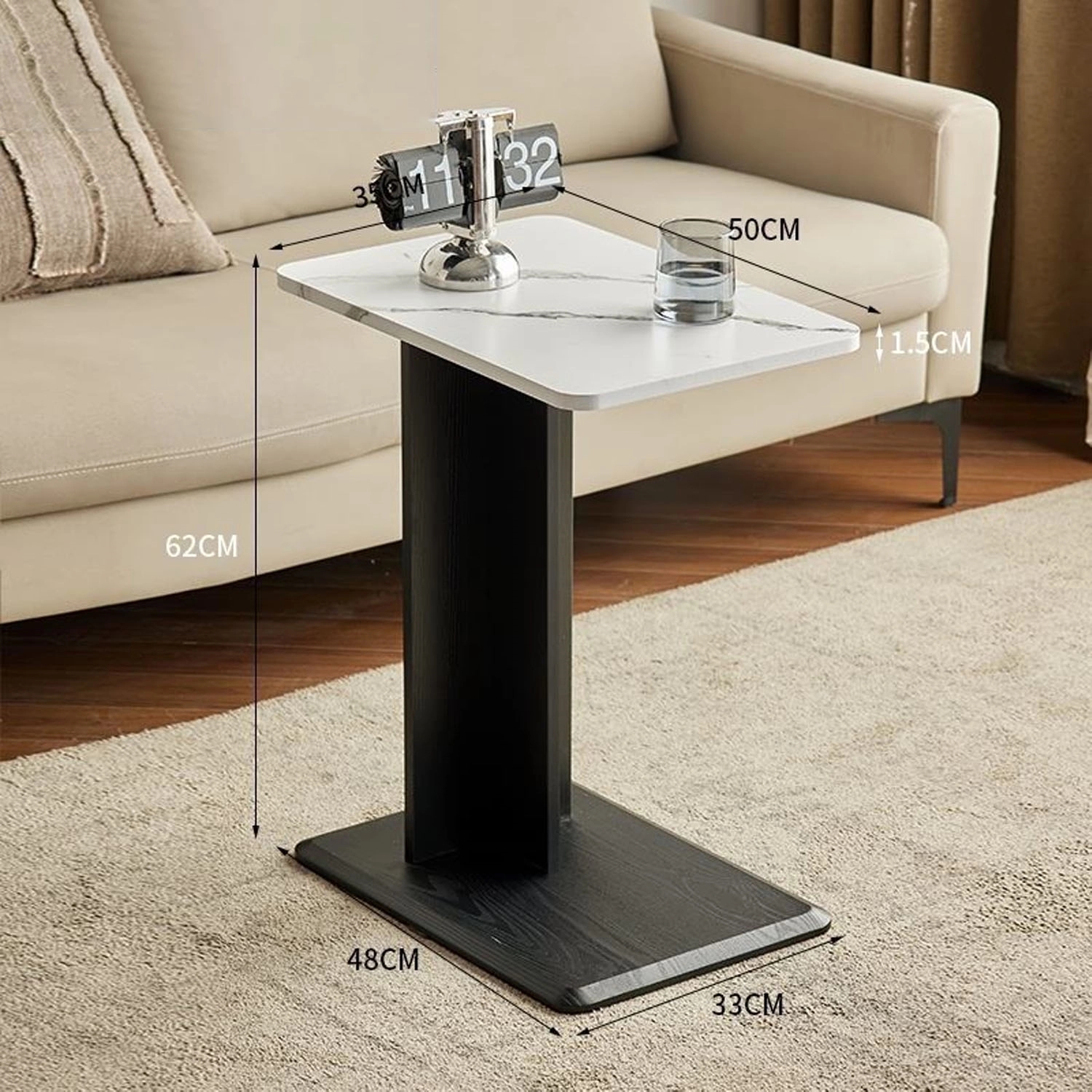 C-Shaped End Table For Couch 5