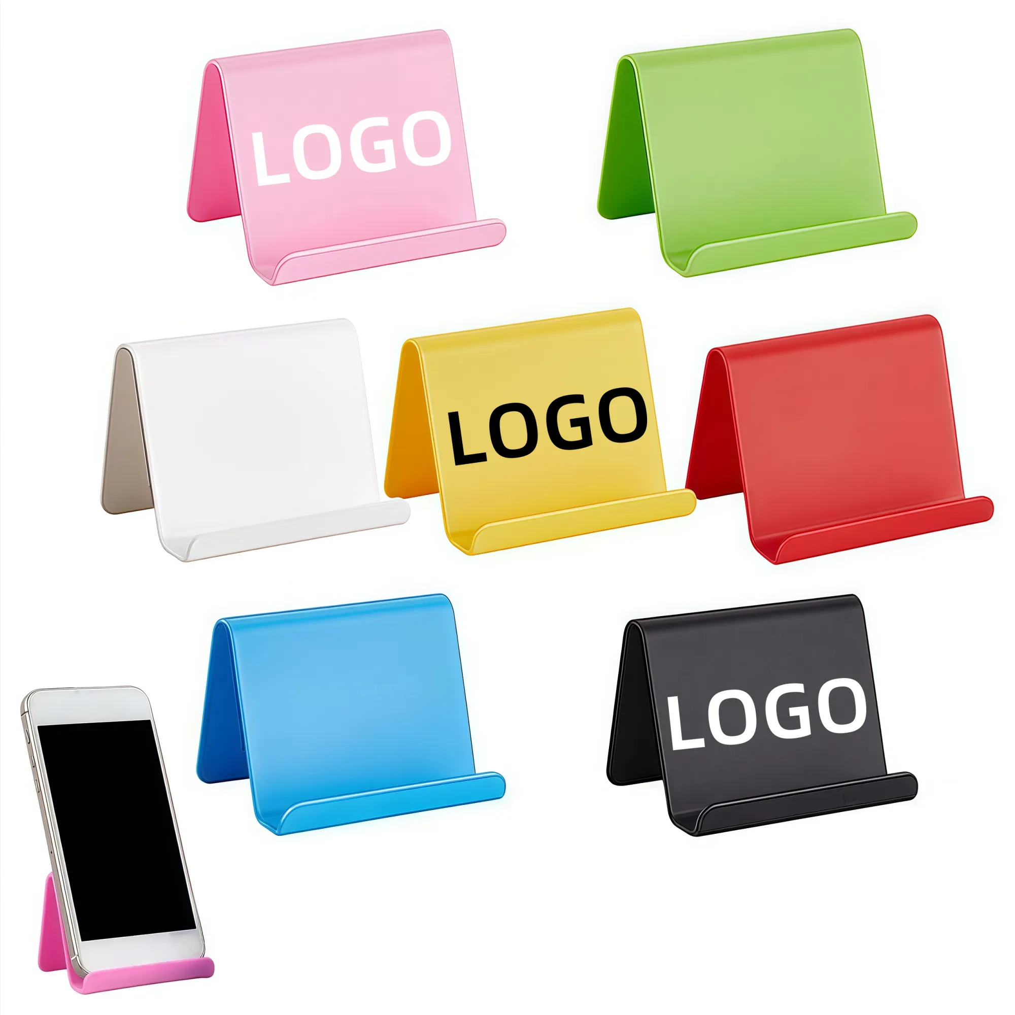 MOQ Portable Mini Phone Desktop Stand Business Card Holder 3