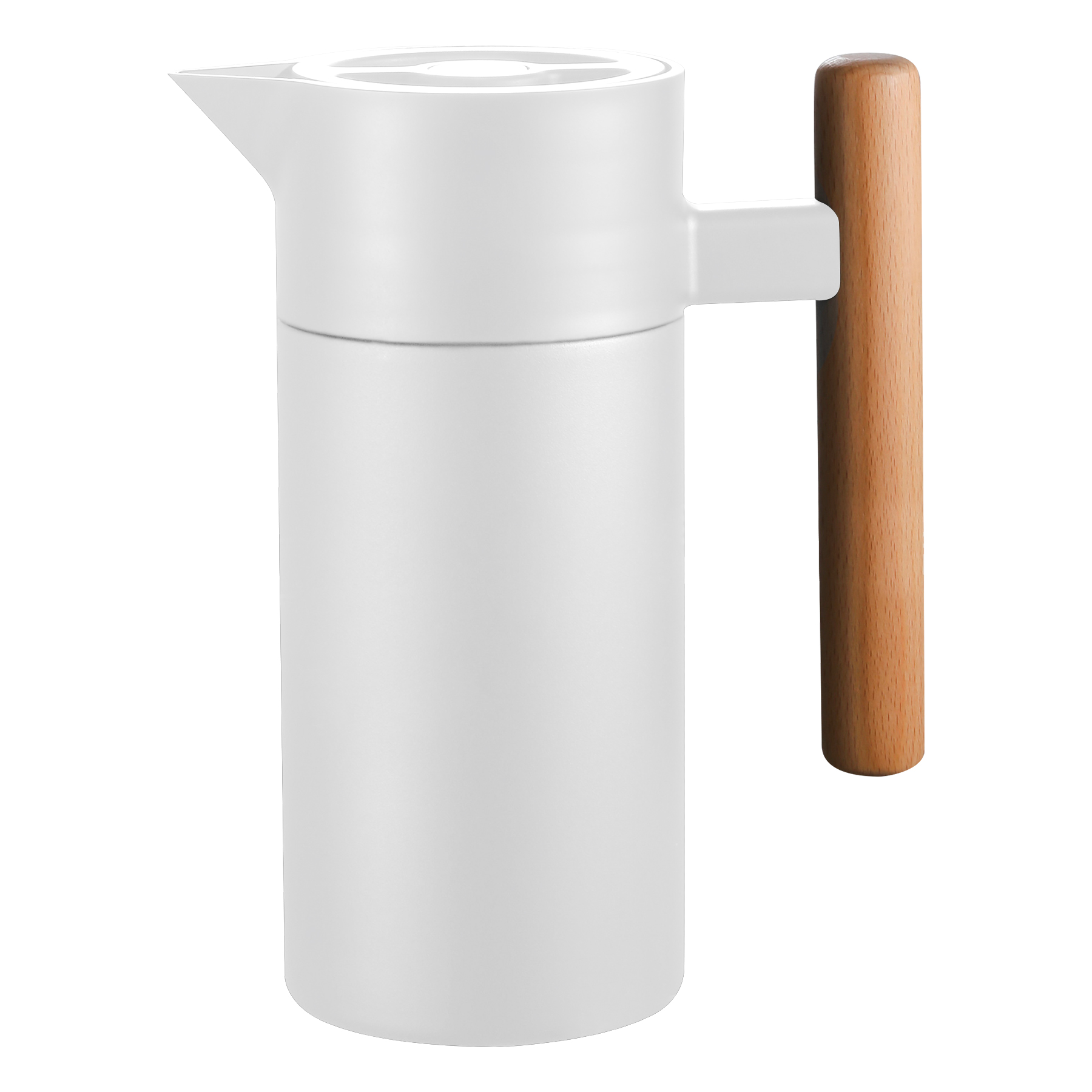304 Stainless Steel Insulated Kettle With Wooden Handle 8