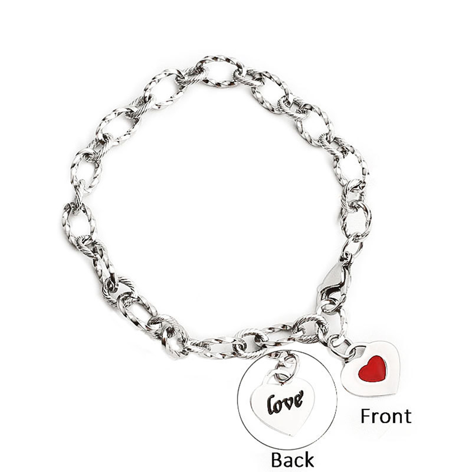 Heart Shape Chain Bracelet 2