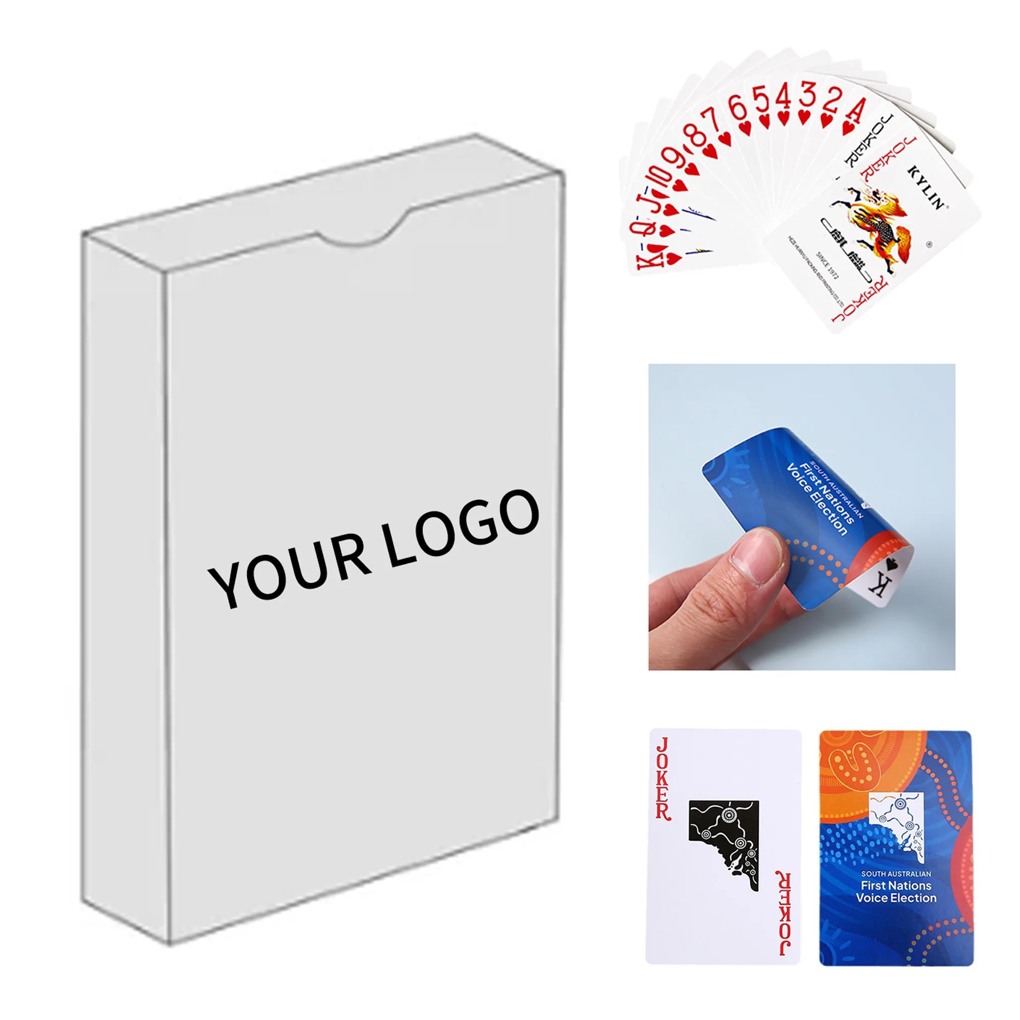 Customizable Poker Deck Cardstock Practical for Promotions 2