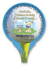 Re-Stick-It Decal (2"x2.75") Golf Ball