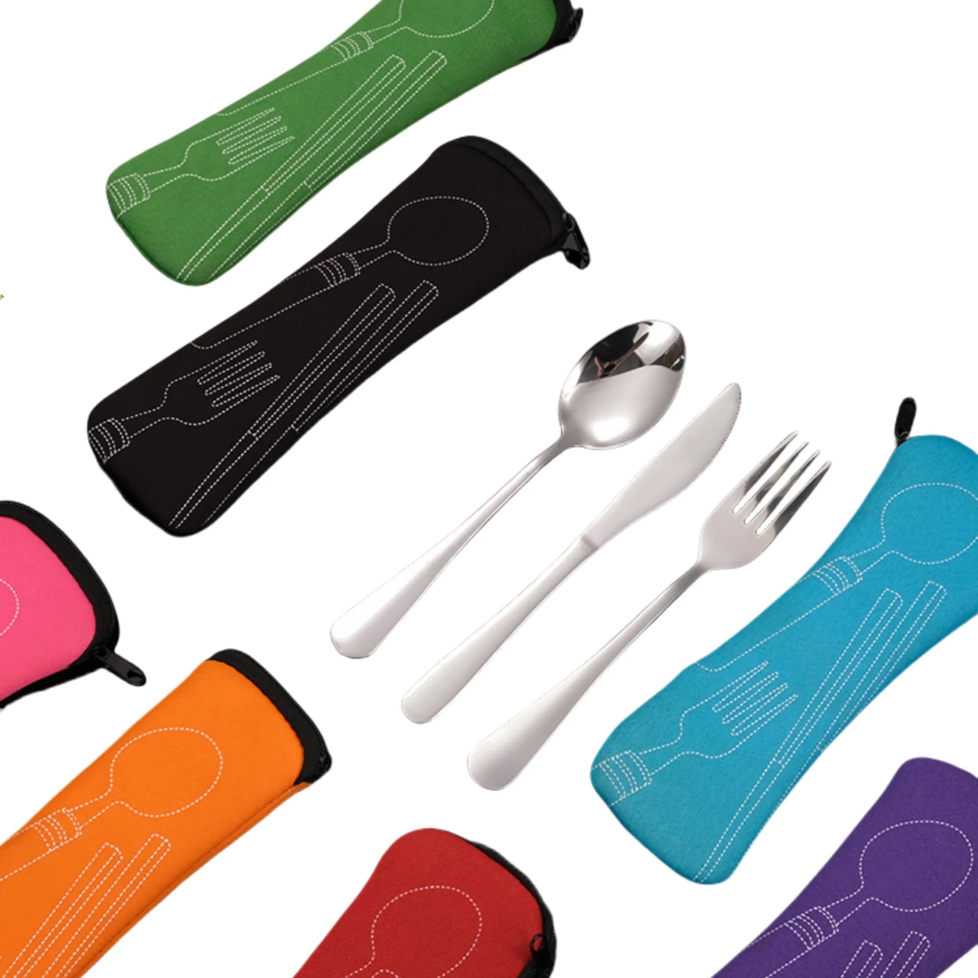 Travel Cutlery Reusable Silverware Set 3