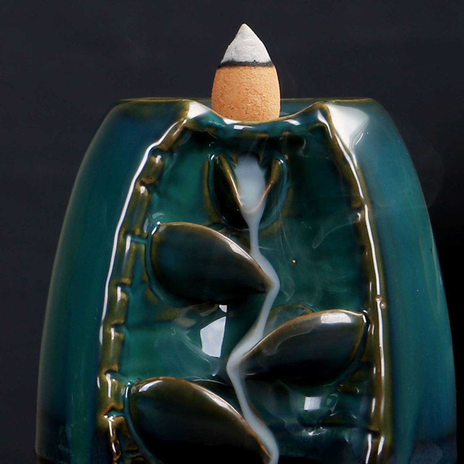 Decoration Aromatic Ceramic Backflow Incense Burner 7
