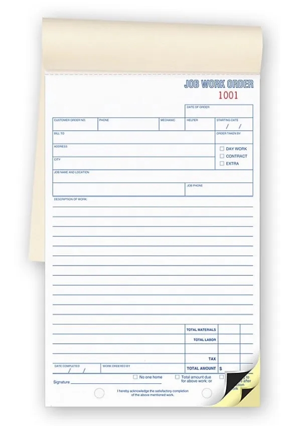 Job Work Orders, Booked 2