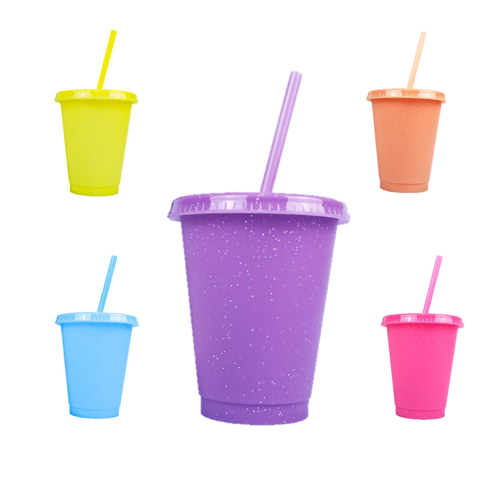 16 Oz. Glitter Color Changing Cup w/Lid 3
