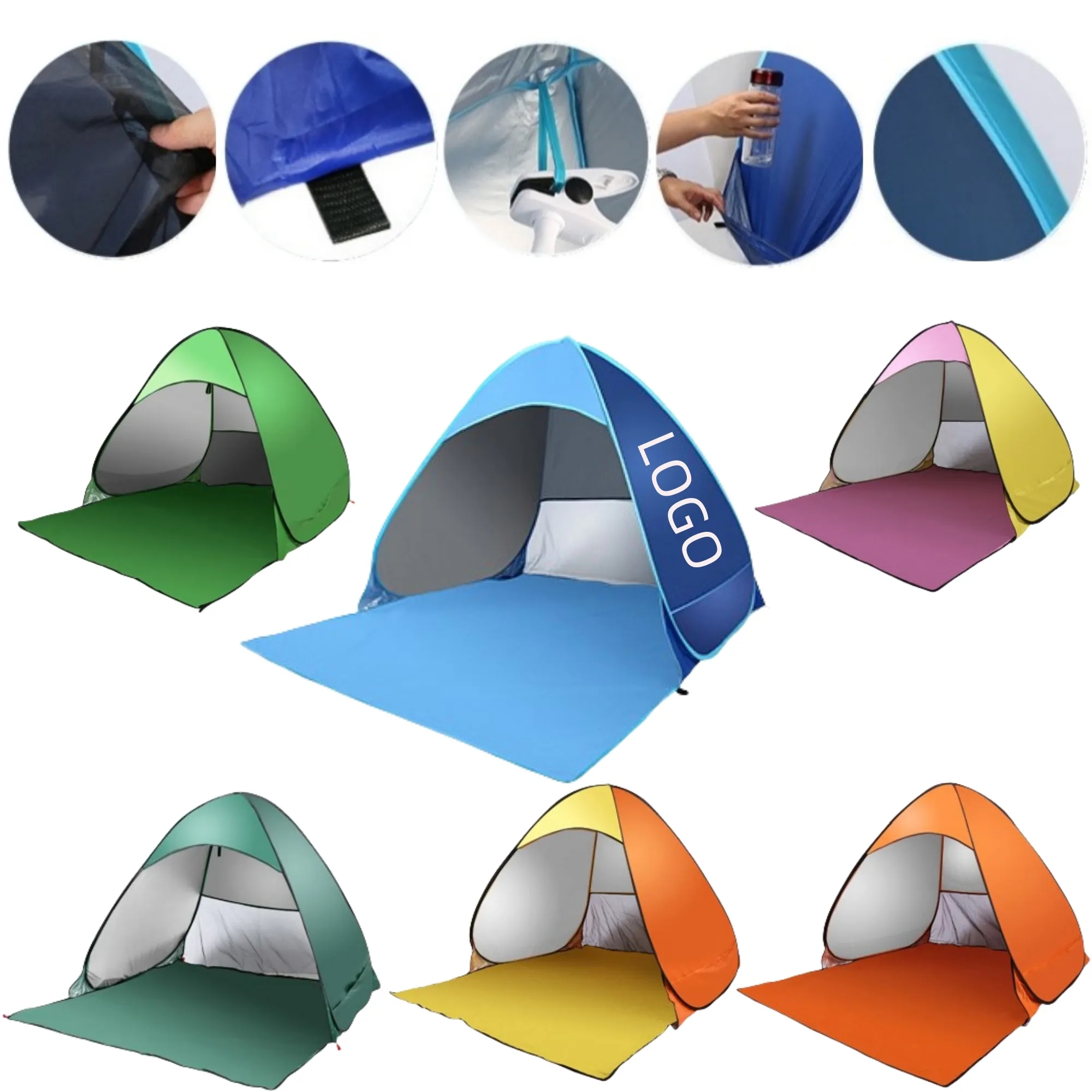 Automatic Elastic Folding Beach Tent 3