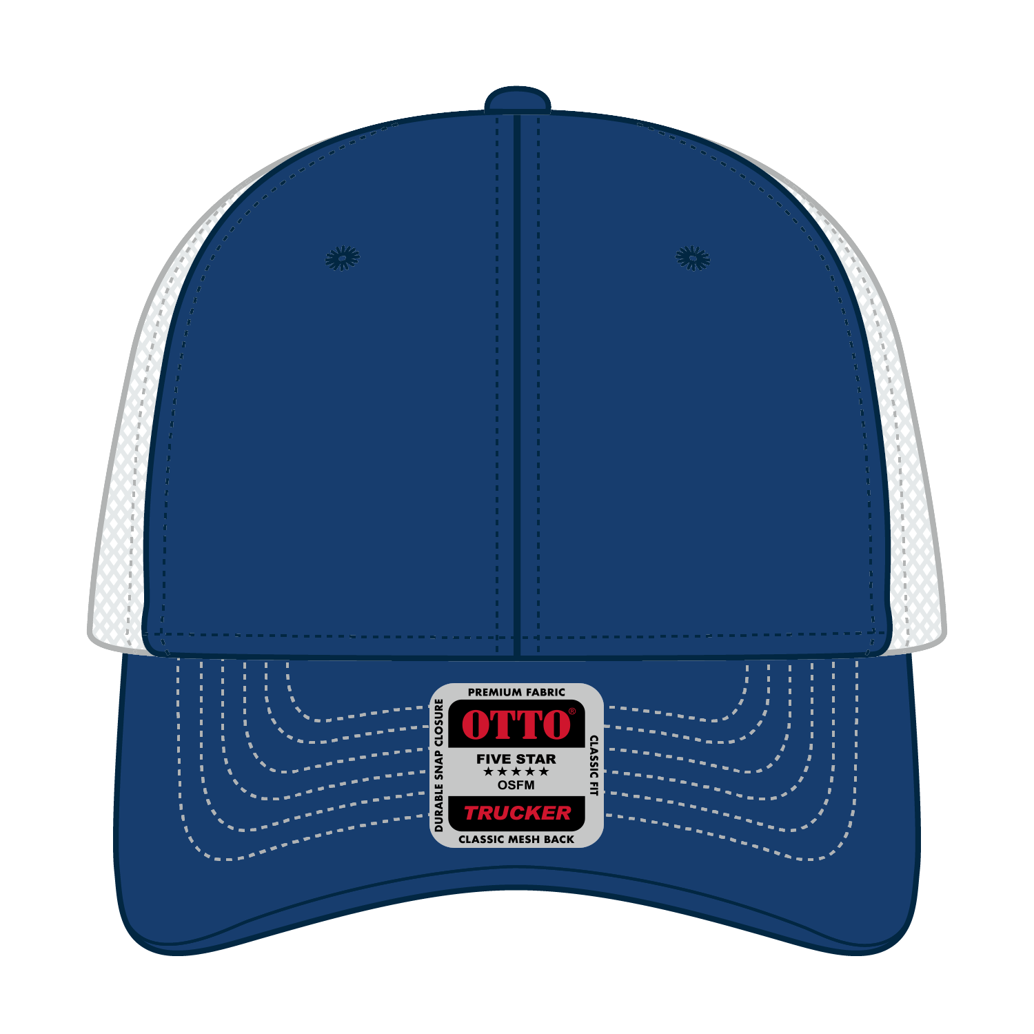 OTTO CAP® 6 Panel Low Profile Mesh Back Trucker Hat 99