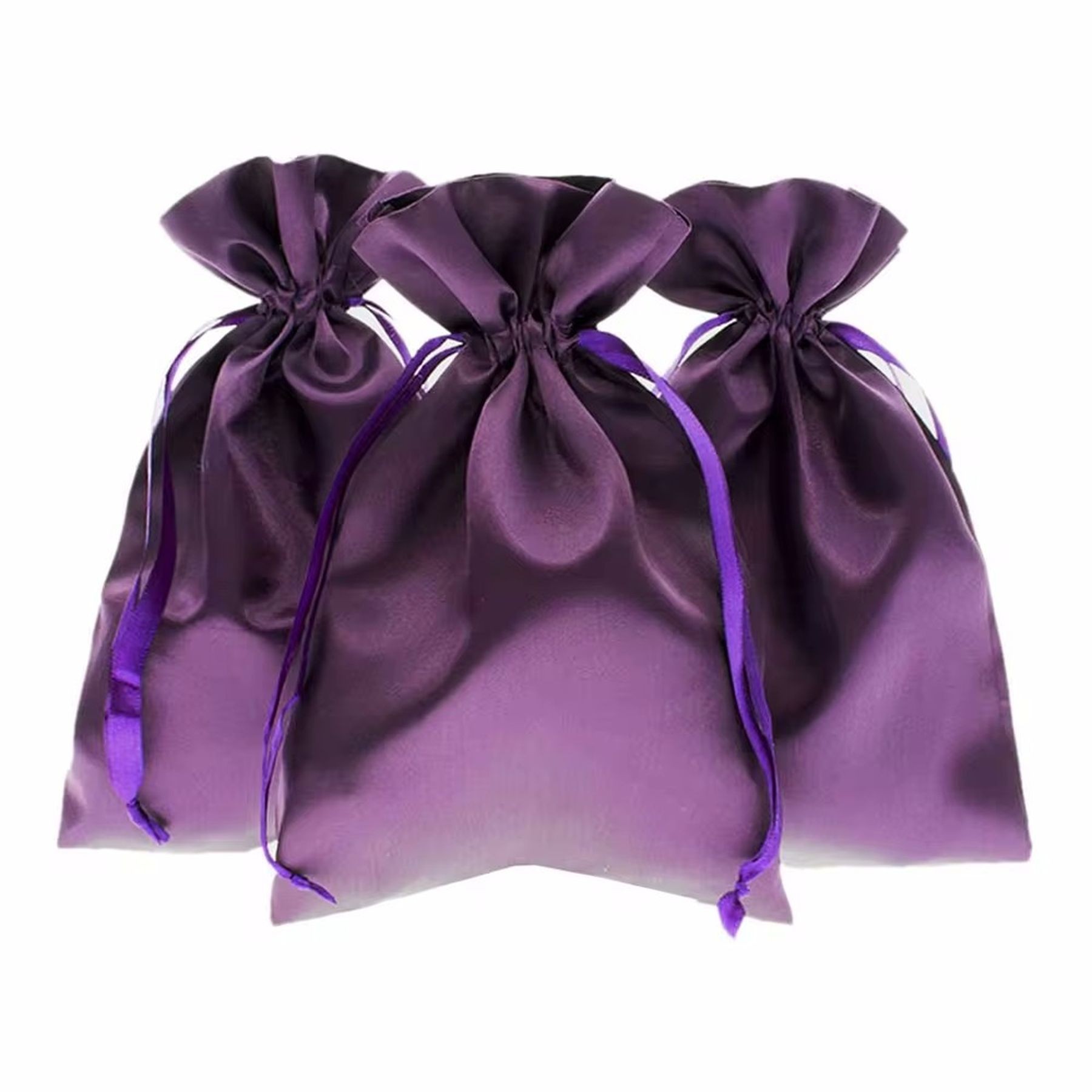 Satin Drawstring Bags Jewelry Pouch Wedding Gift Bags 7