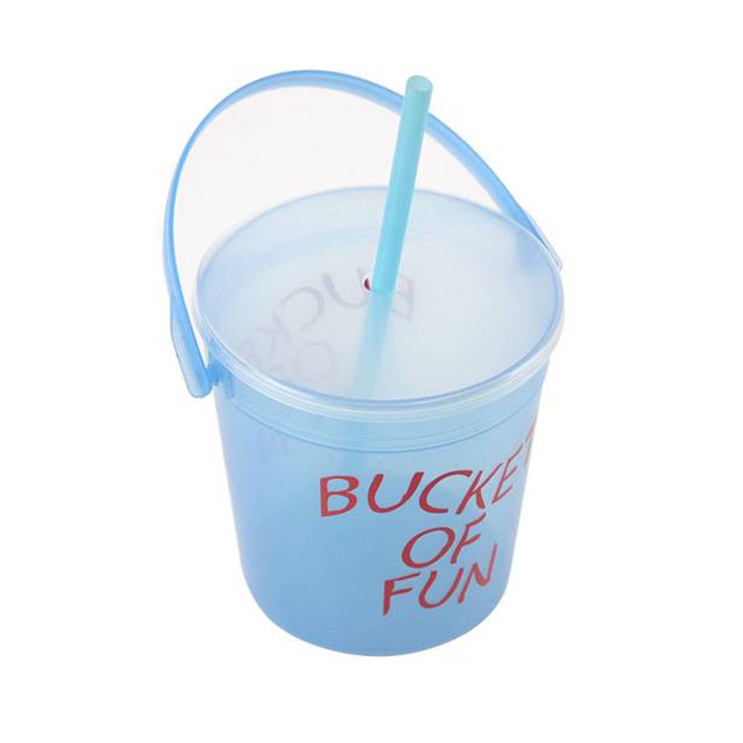 32 Oz Full Color Plastic Punch Pail Drink Bucket 6