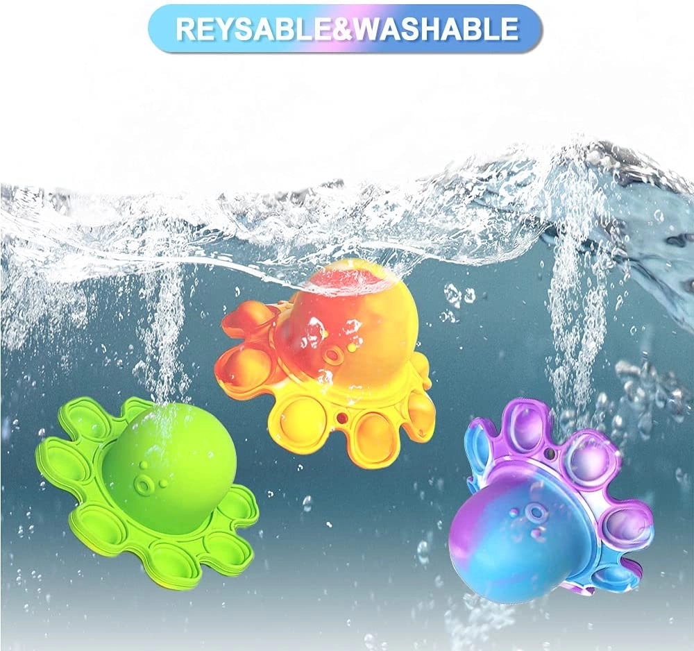 Reversible Octopus Push Pop Bubble Fidget Toy 1