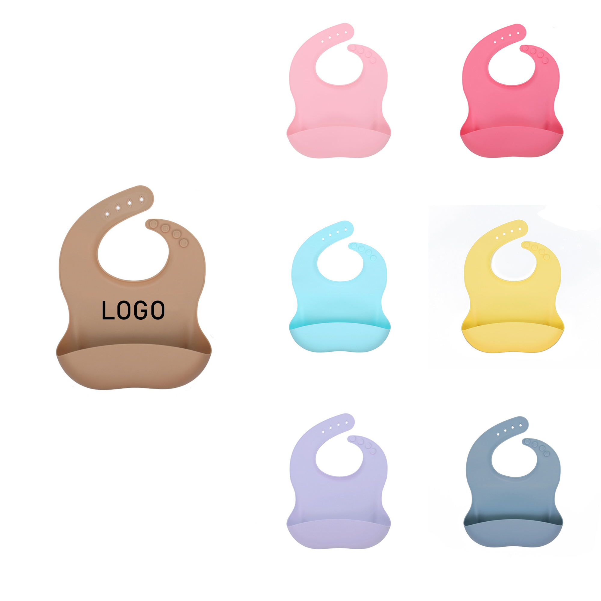 Cute Silicone Baby Feeding Bib 2