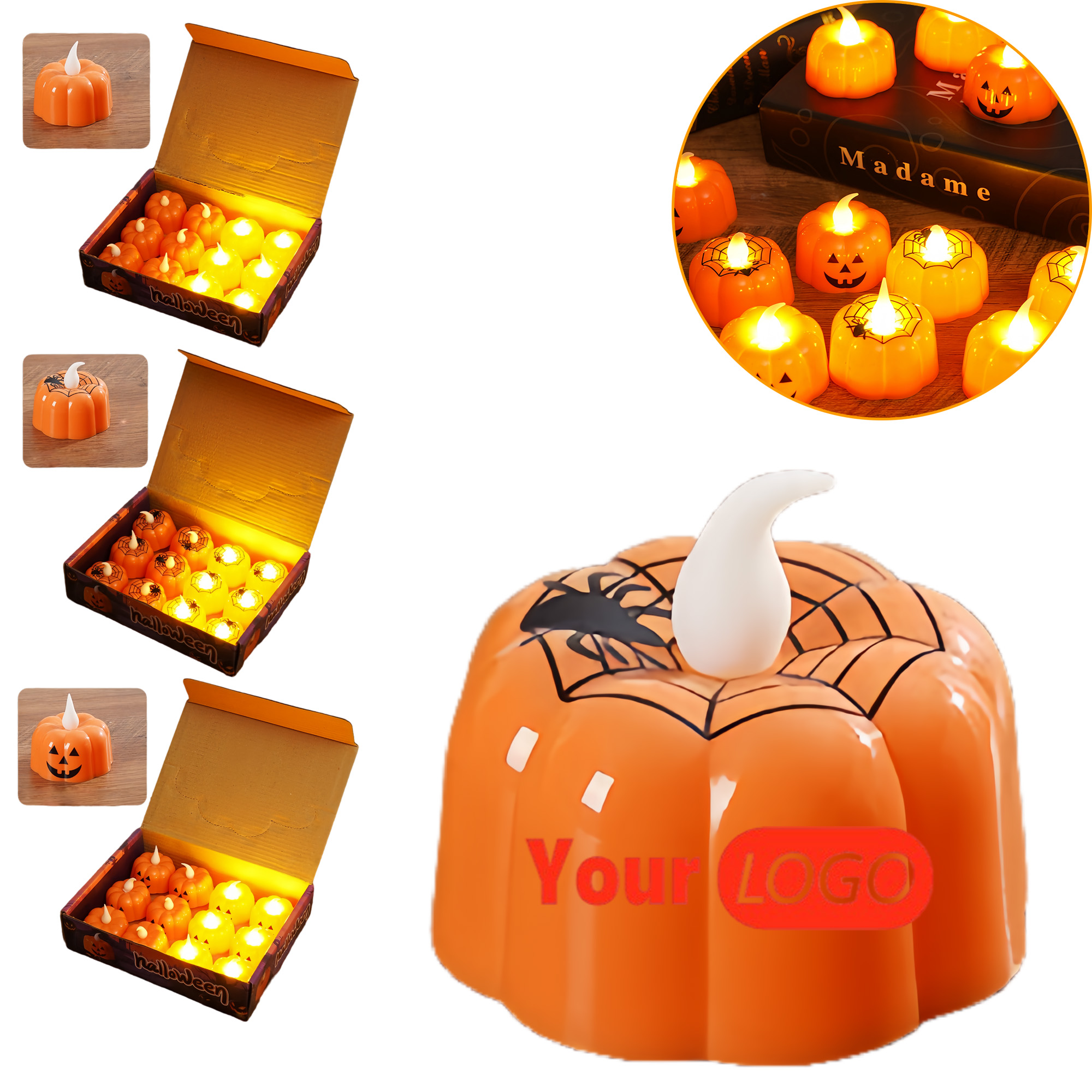 Halloween Pumpkin Lantern Ornament 3