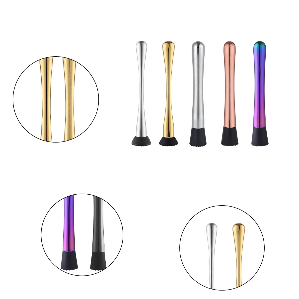 Premium Stainless Steel Cocktail Muddler 5