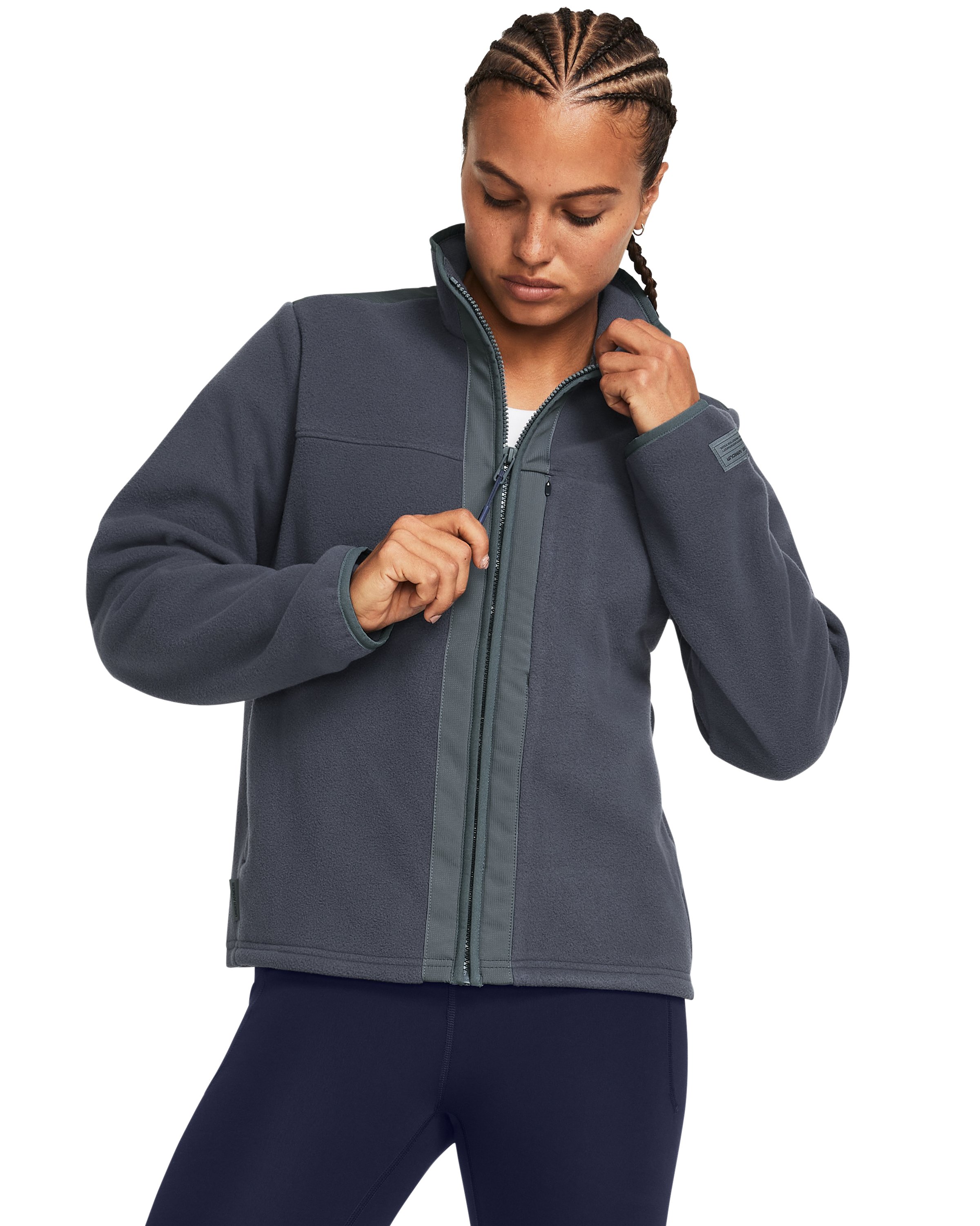 Women's UA Microfleece Maxx Full-Zip  4