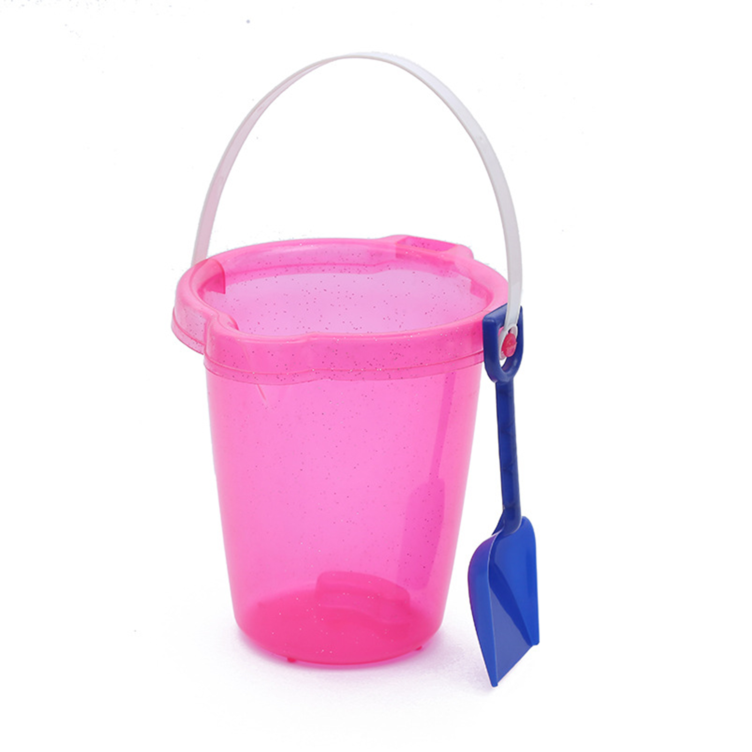 Kids Beach Toys Plastic Sand Bucket w/ Shovel 8