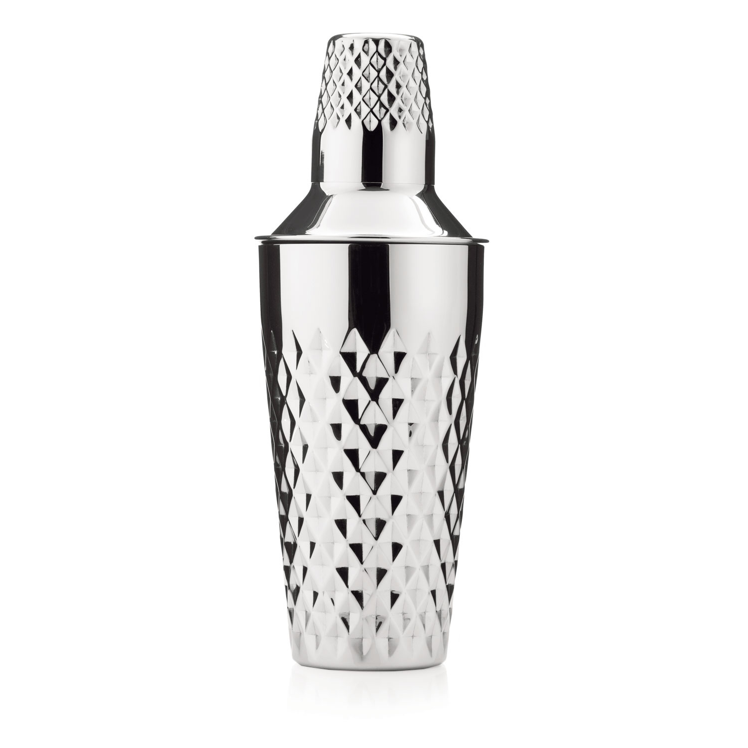 Viski® Stainless Steel Faceted Cocktail Shaker 4