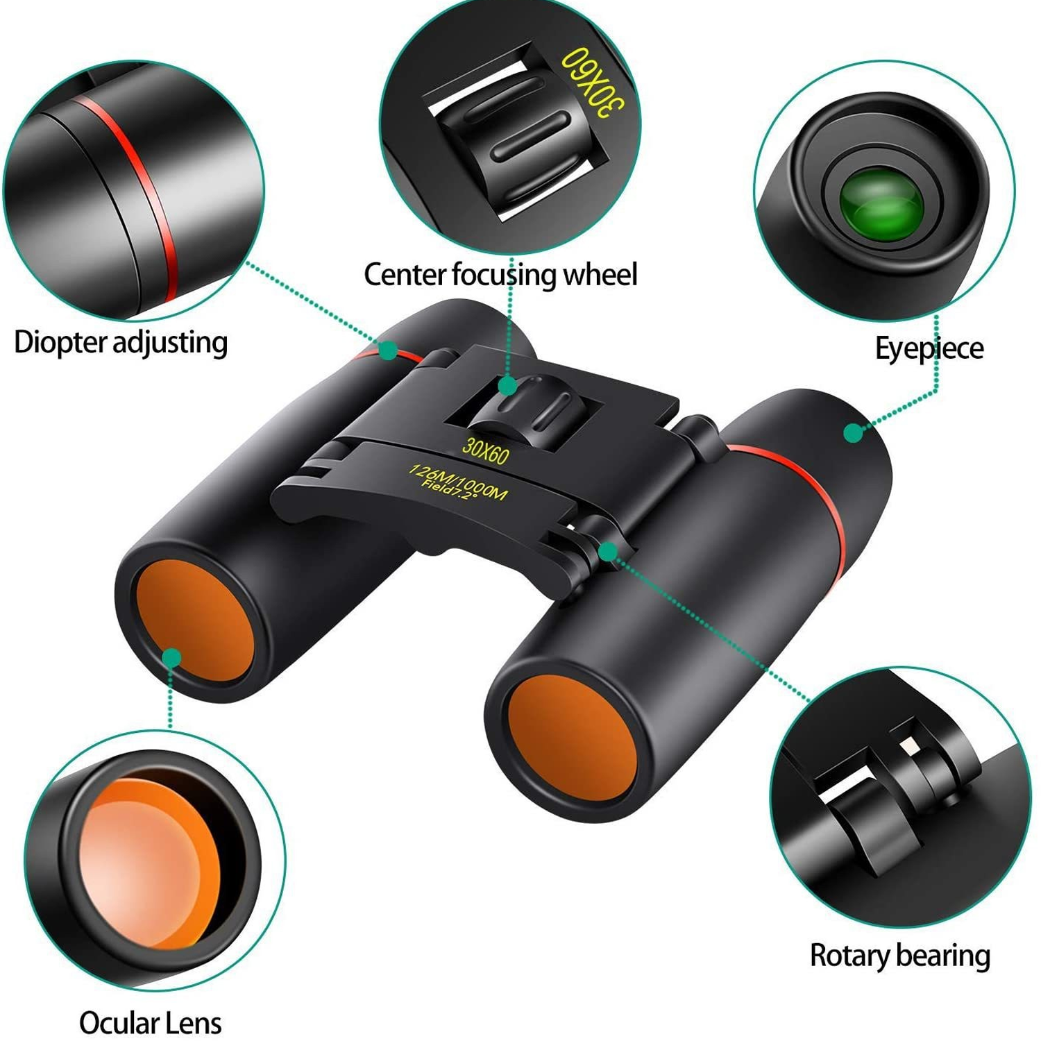 Foldable Plastic Binoculars 5