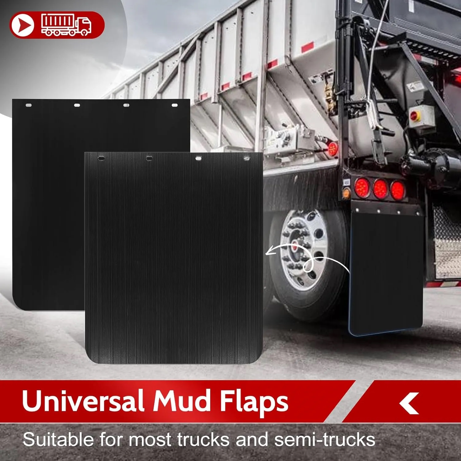 24"x24" Semi Truck Mud Flaps 7