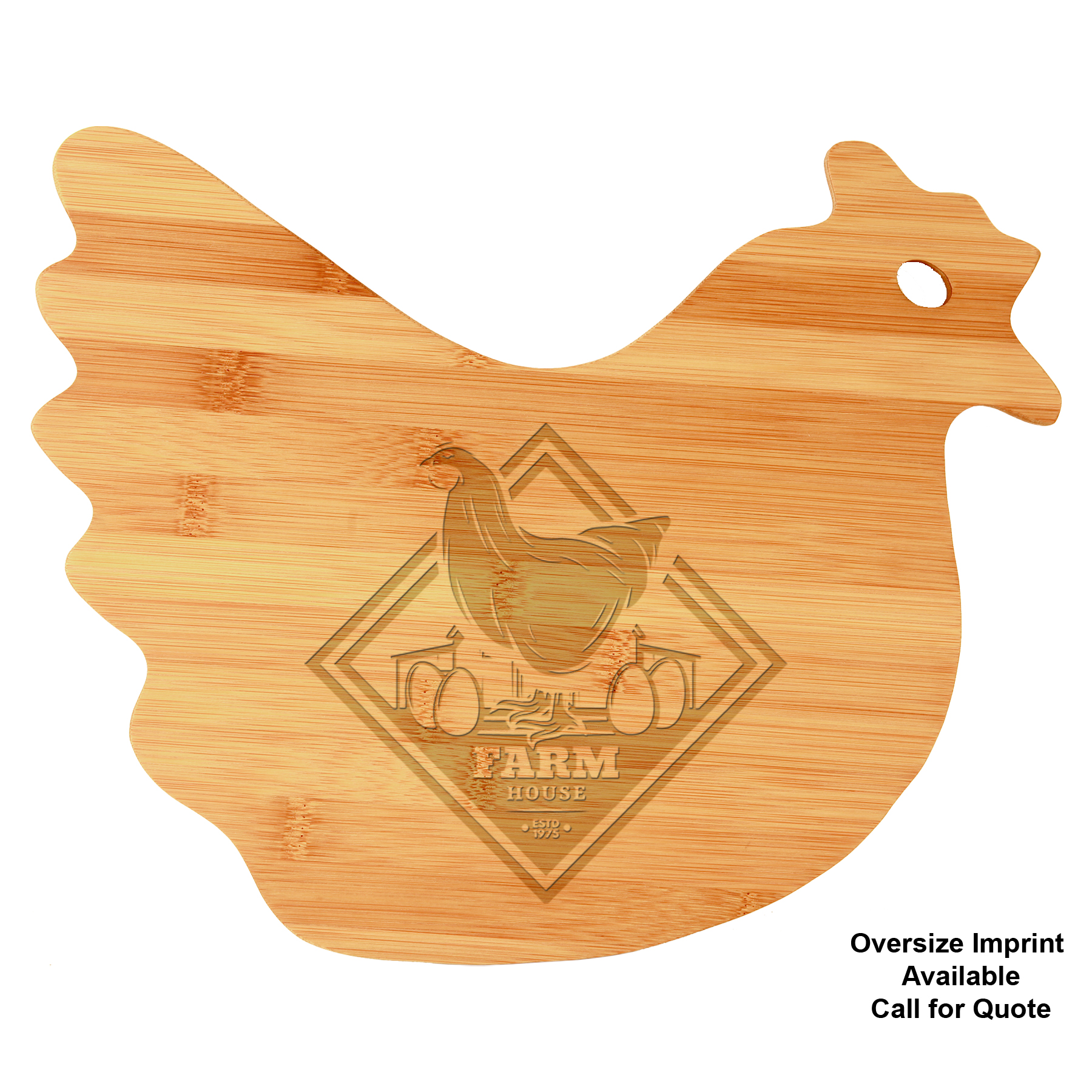 Bamboo Hen-Shaped Cutting Board 3
