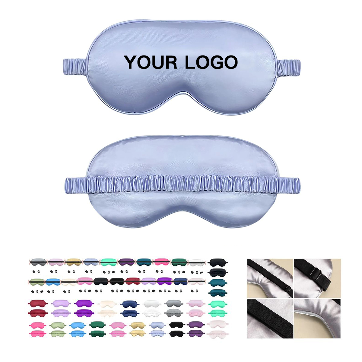 Adjustable Eye Mask Satin Soft Design 39