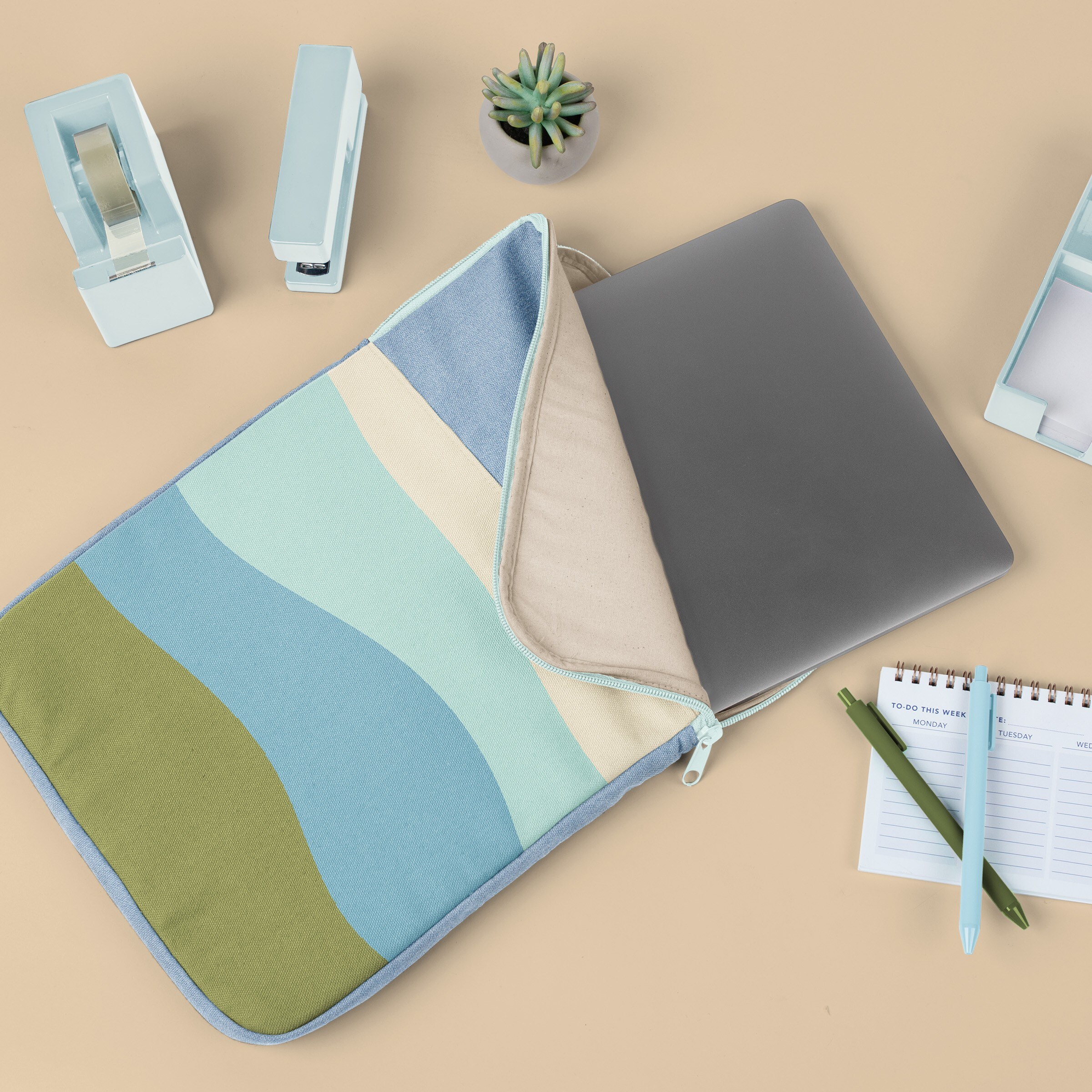 PORTRAIT LAPTOP SLEEVES - DENIM - LARGE - 15"