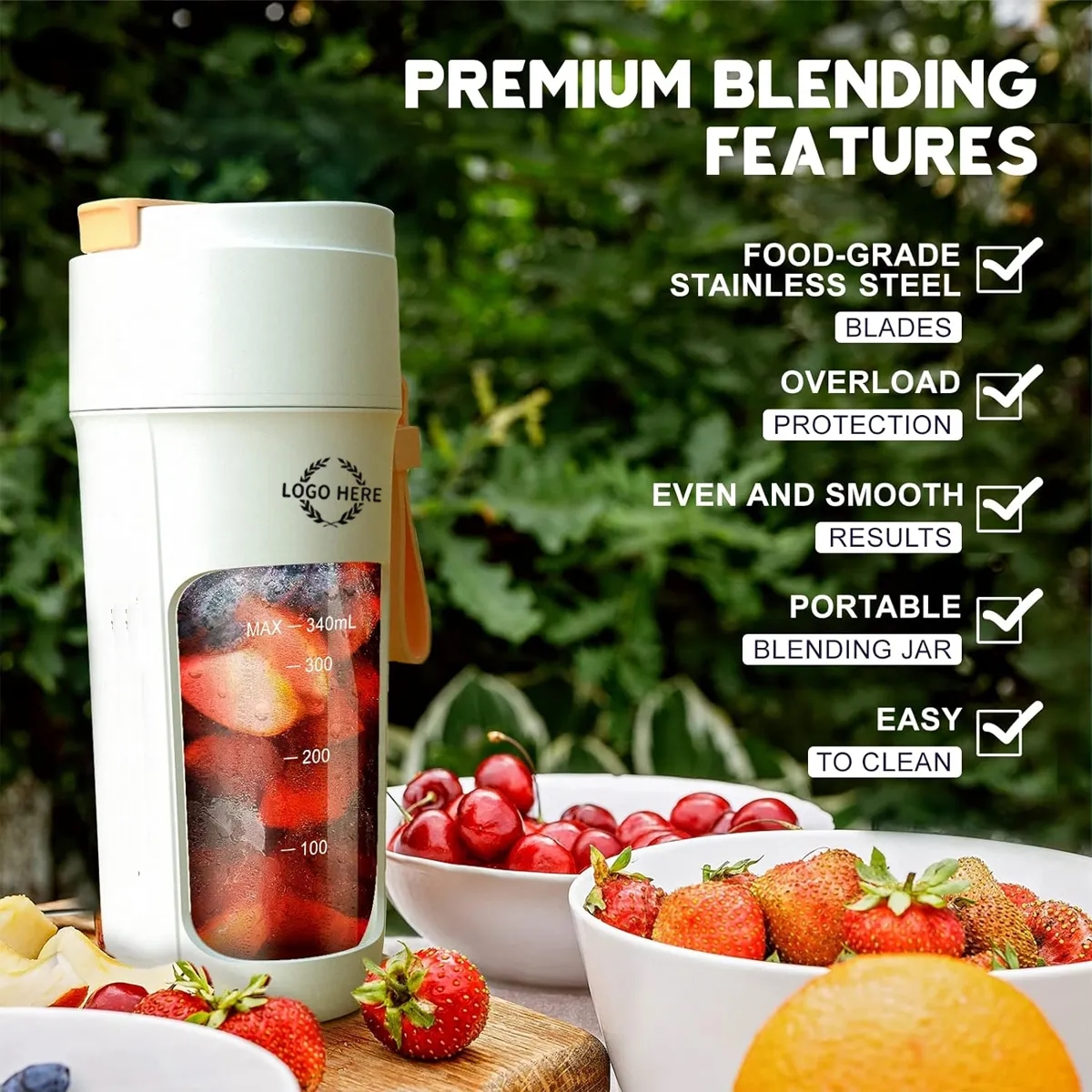 12oz Personal Handheld Fresh Juice Blender 3