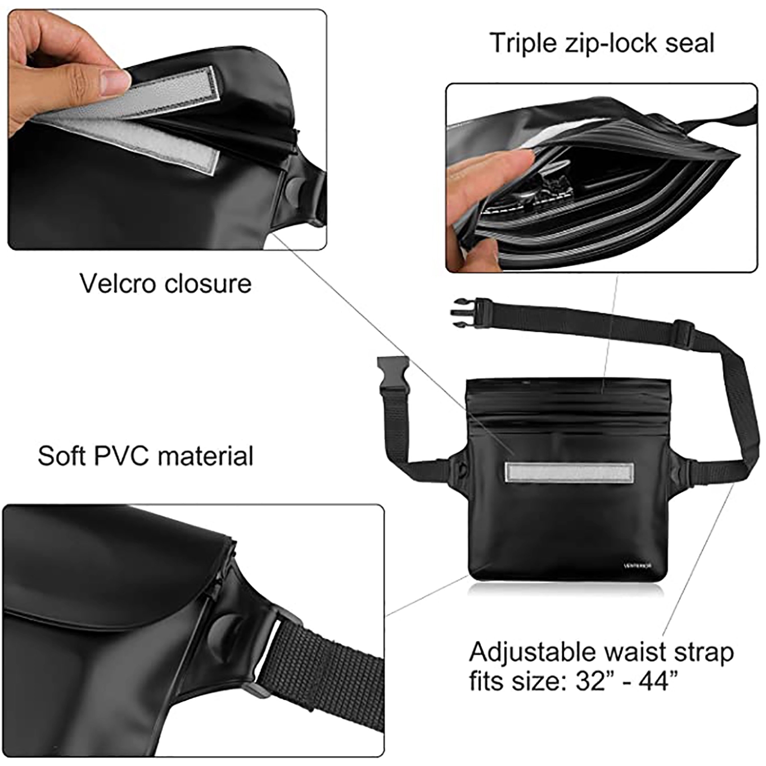 Waterproof Bag with Adjustable Waist Strap 3