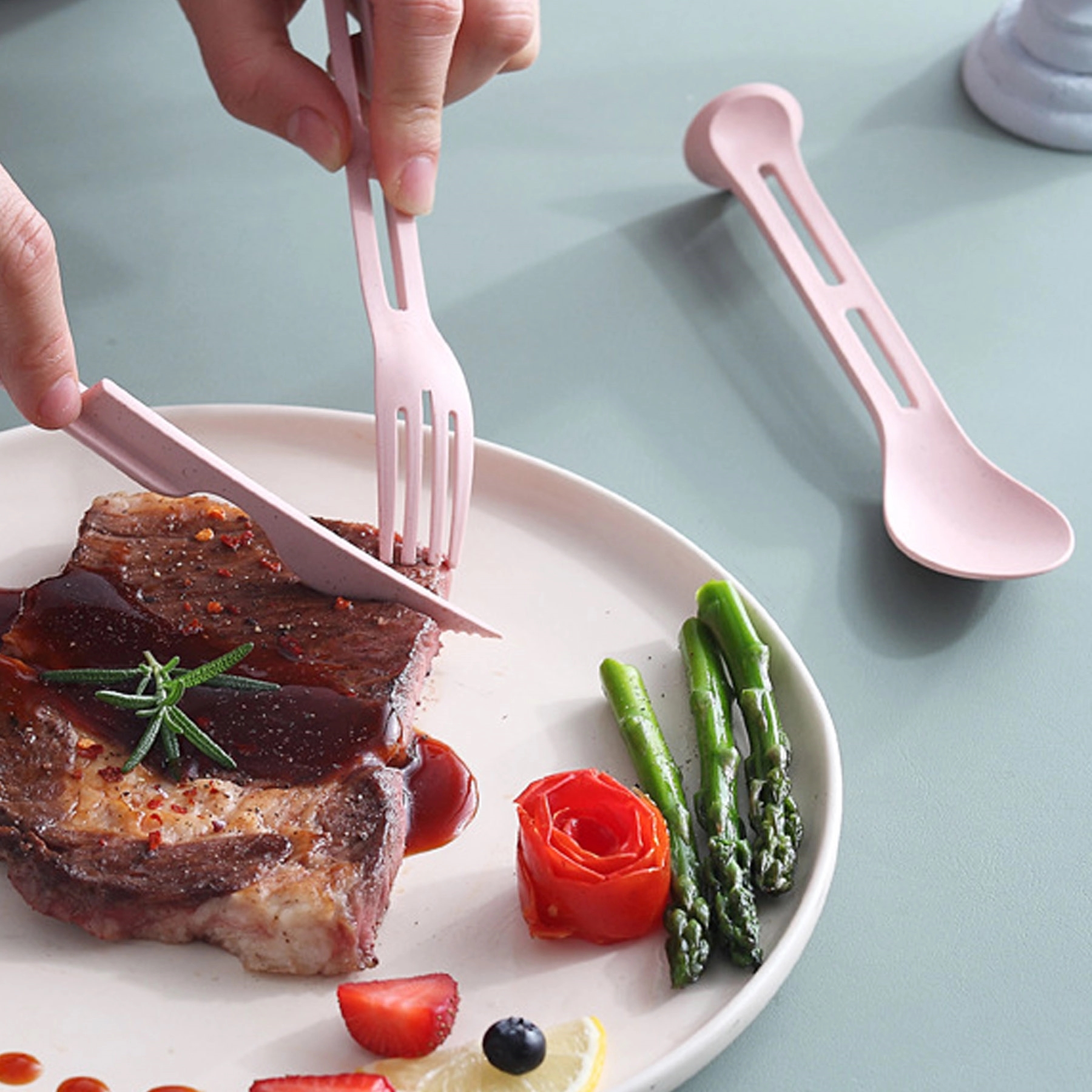 3 in 1 Knife, Fork, Spoon Utensils Set 3