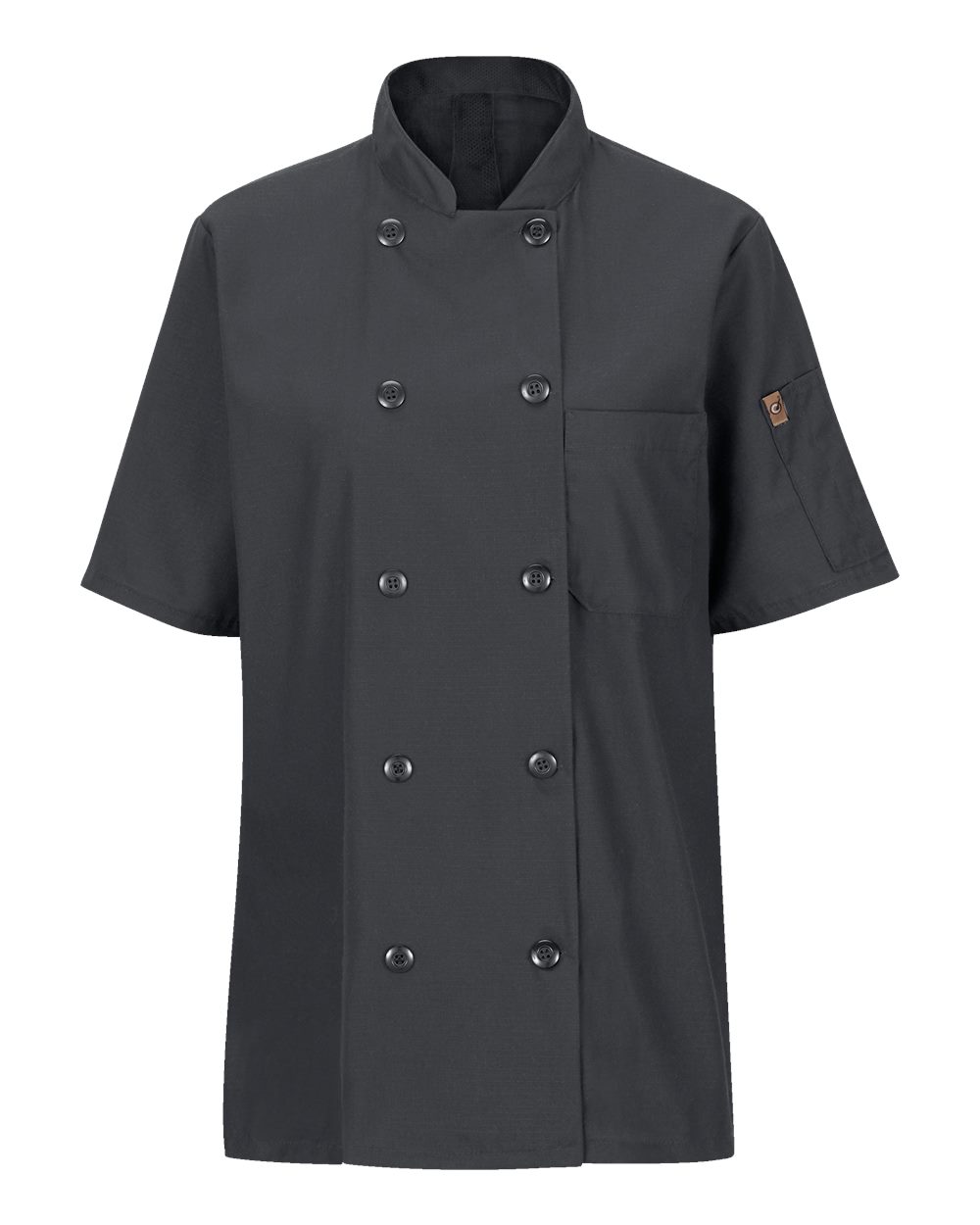 Women's Mimix™ Short Sleeve Chef Coat with OilBlok - 045X 3