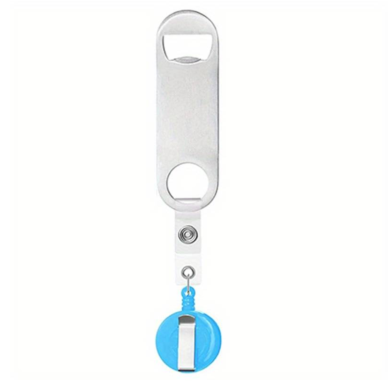 Stainless Steel Bottle Opener with Badge Reel 2