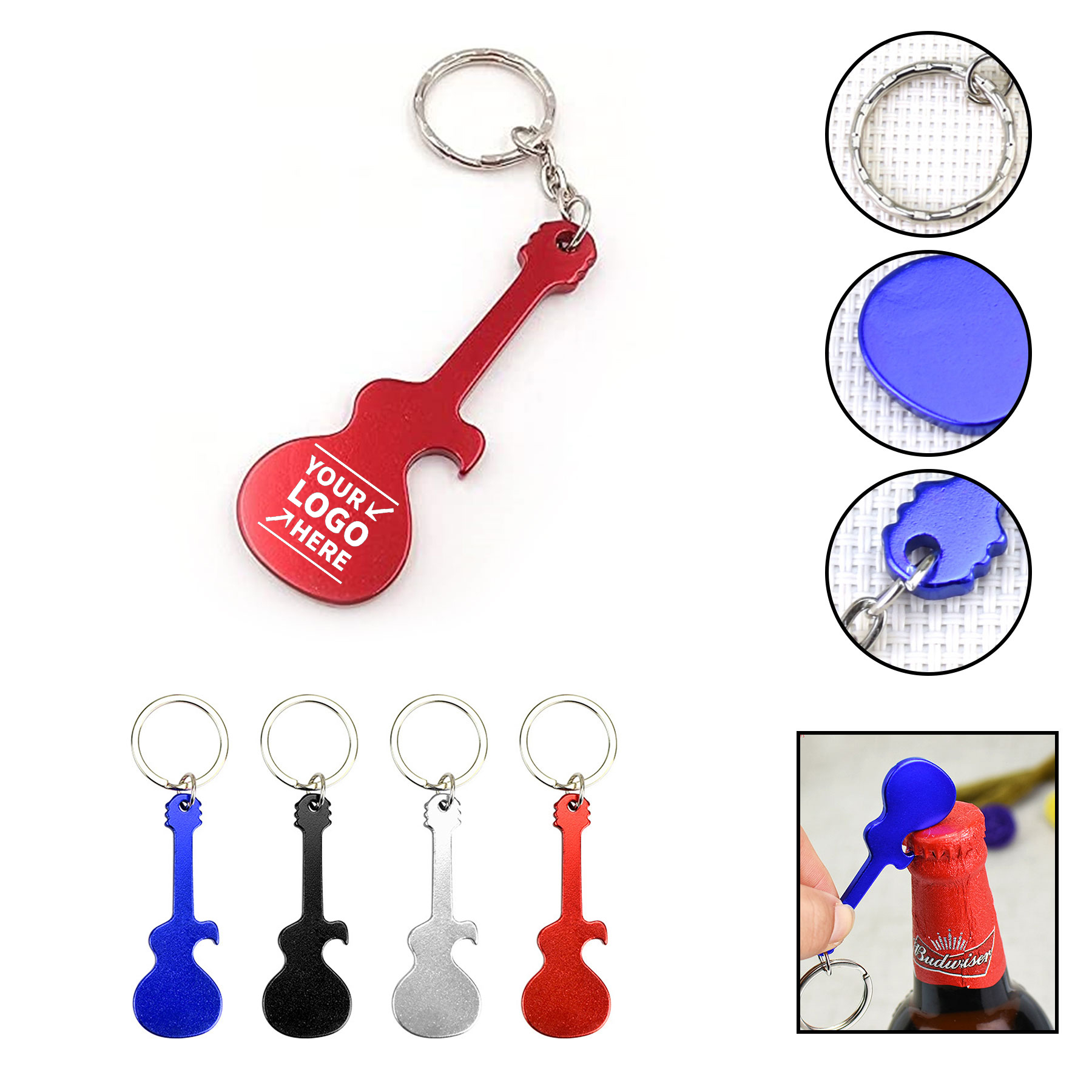 Guitar Key Chain Bottle Opener 2