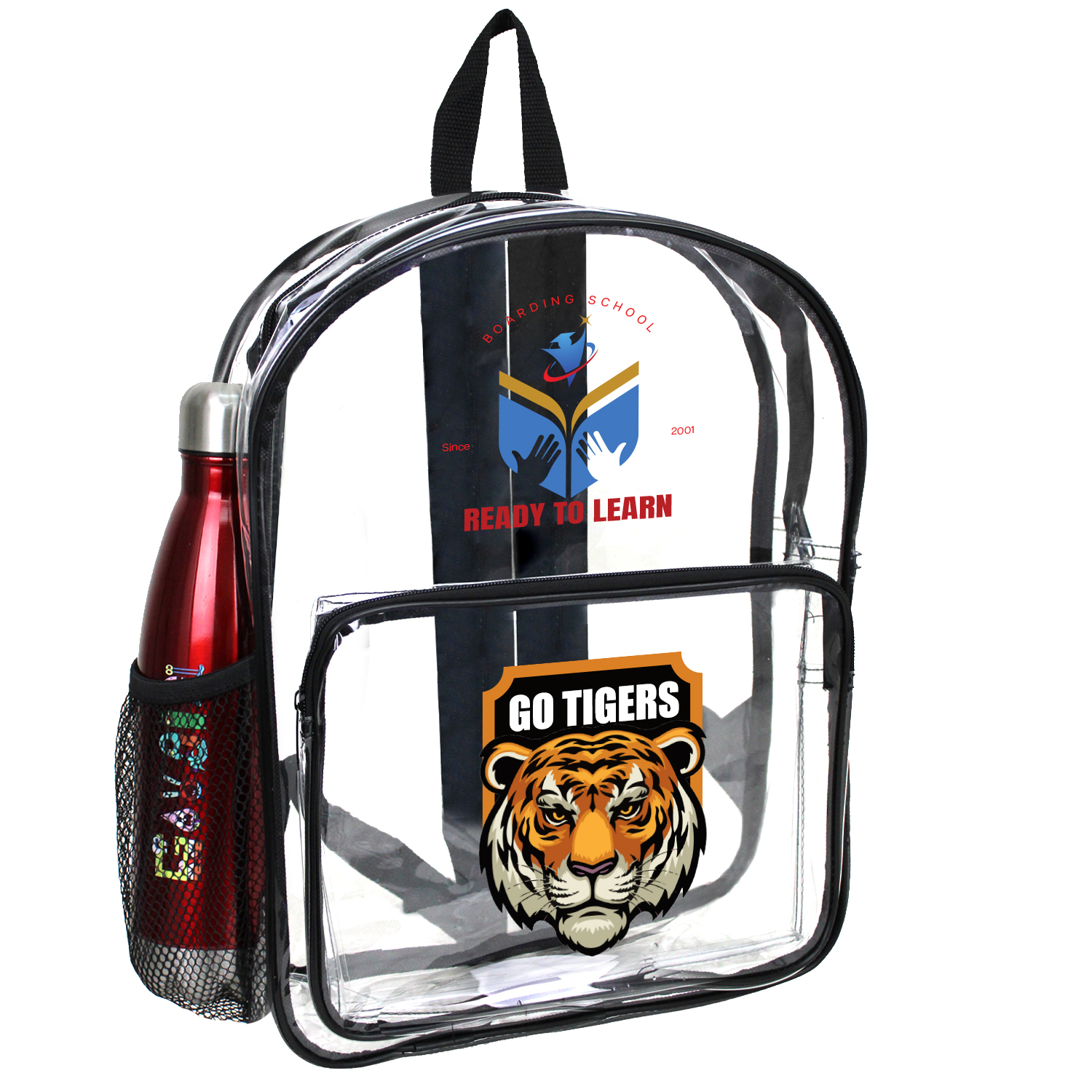 16" HEAVY DUTY CLEAR SECURITY BACKPACK