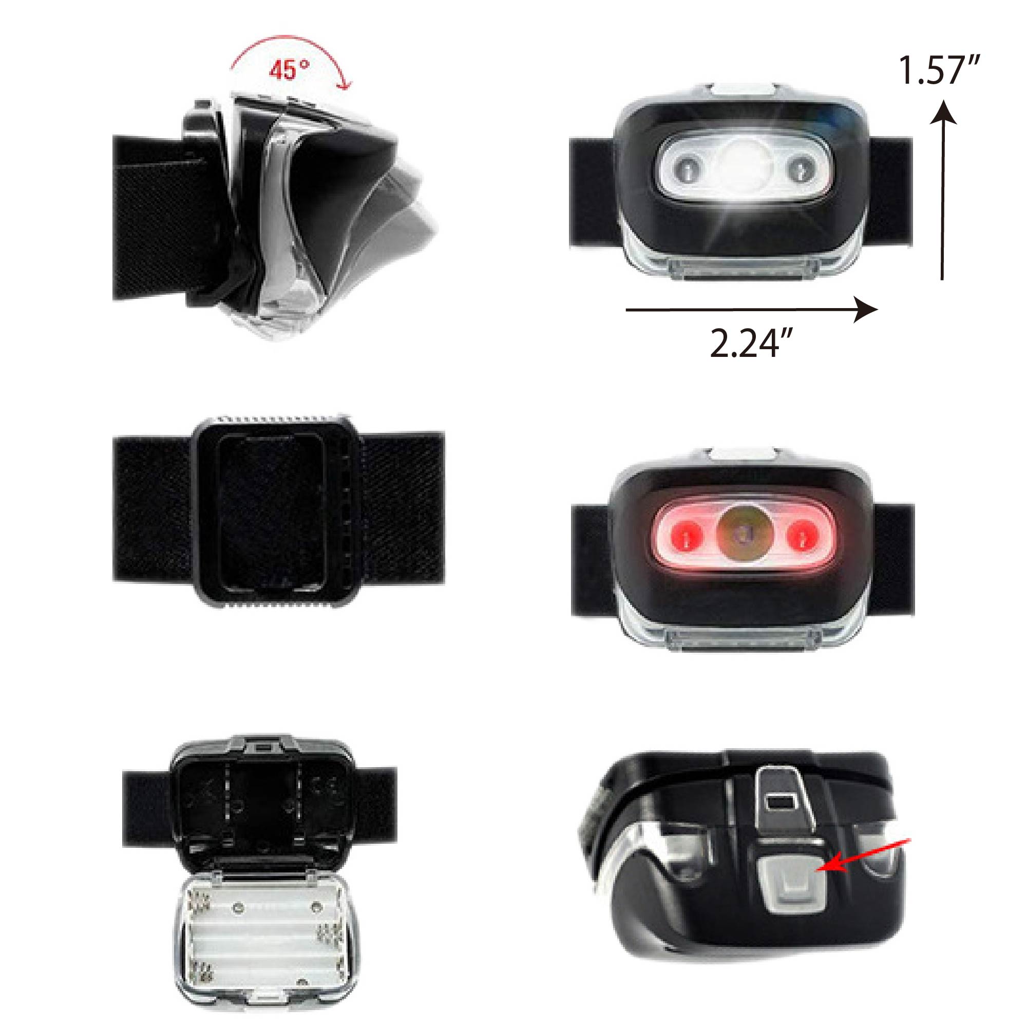 Rechargeable Headlamp with Long Battery Life 2