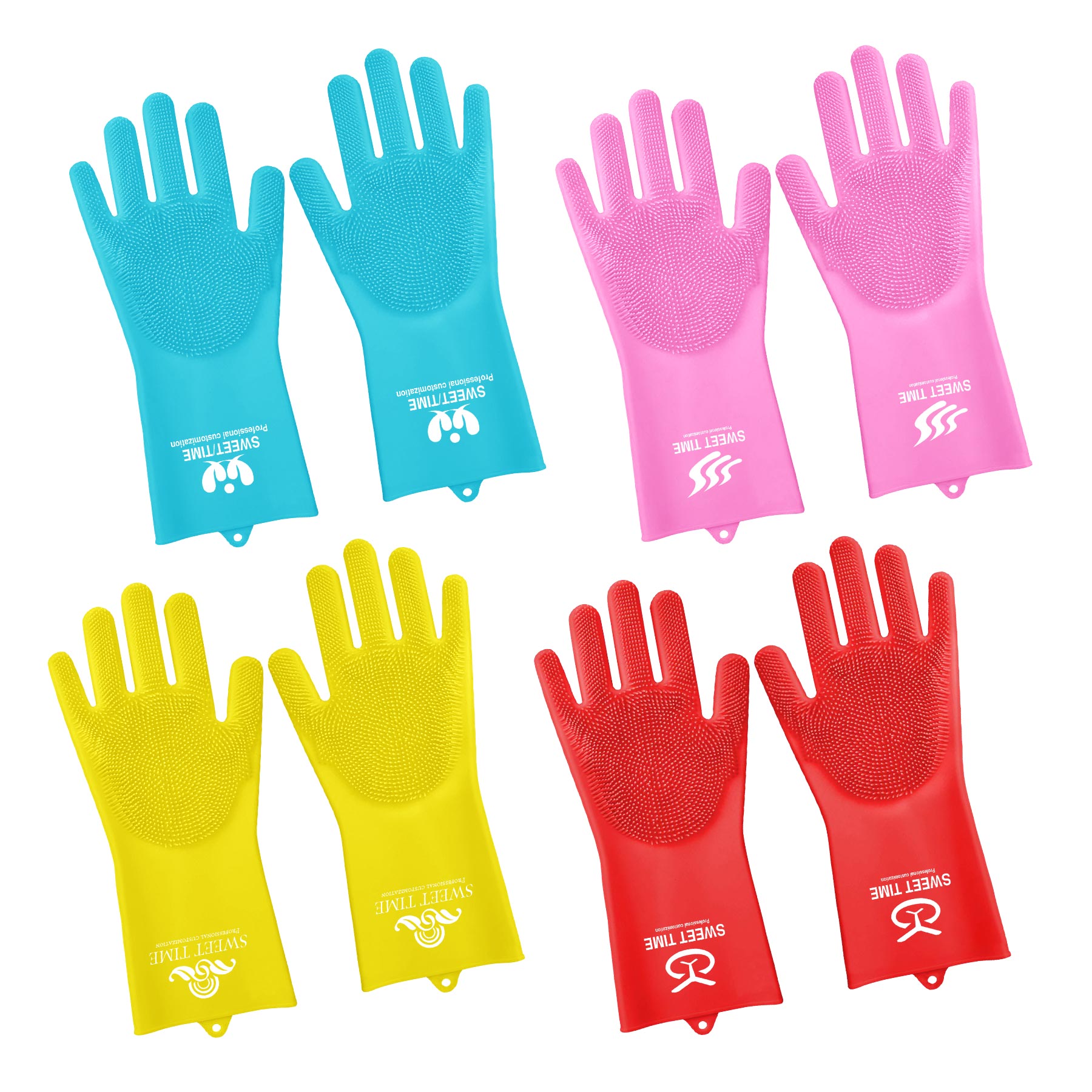 Multi-function Silicone Cleaning Brush Scrubber Gloves 1
