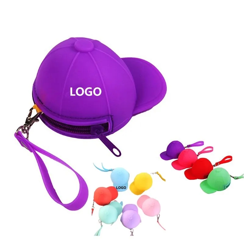 Baseball Hat Shaped Silicone Coin Purse 5