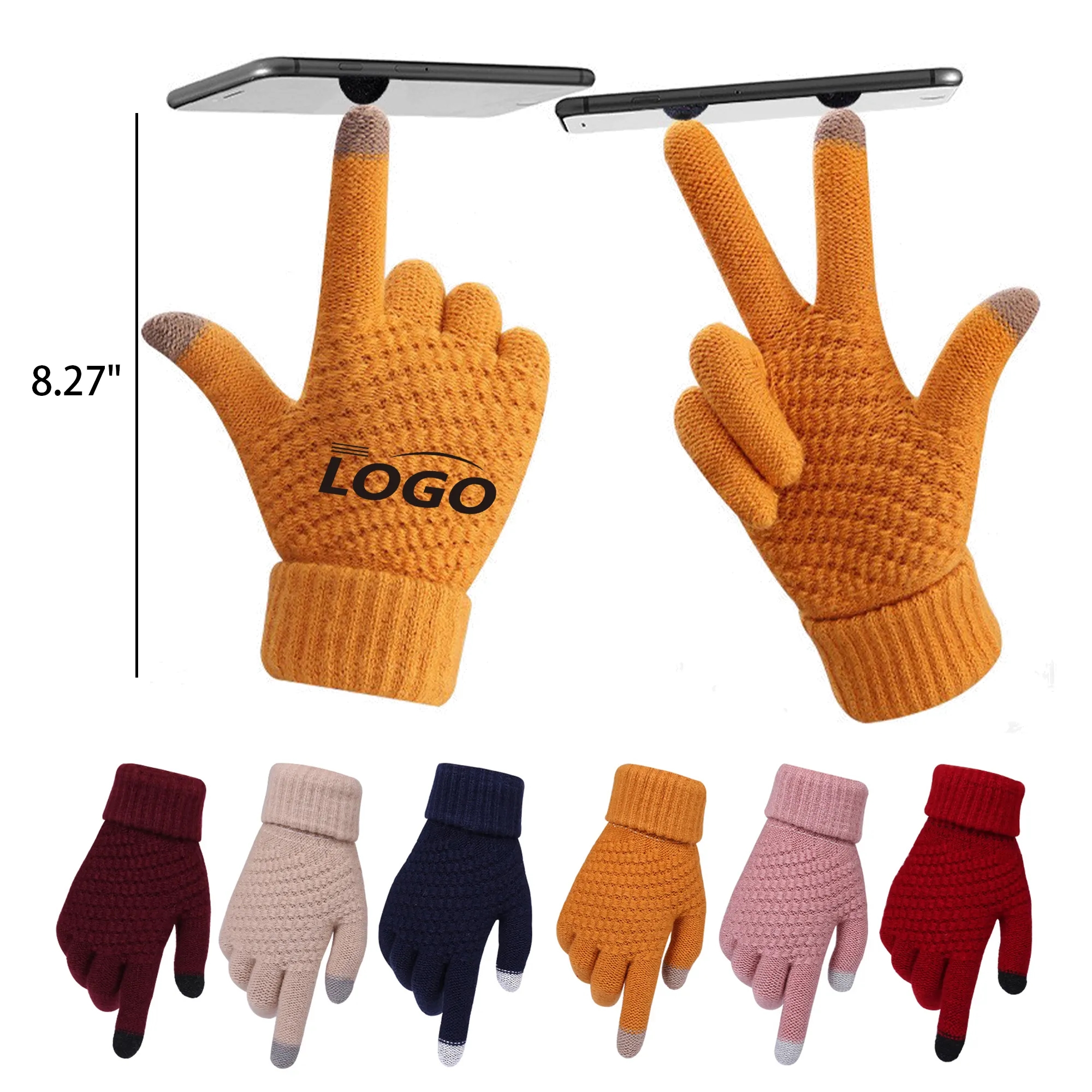 Touch Screen Thermal Warm Knit Gloves 3