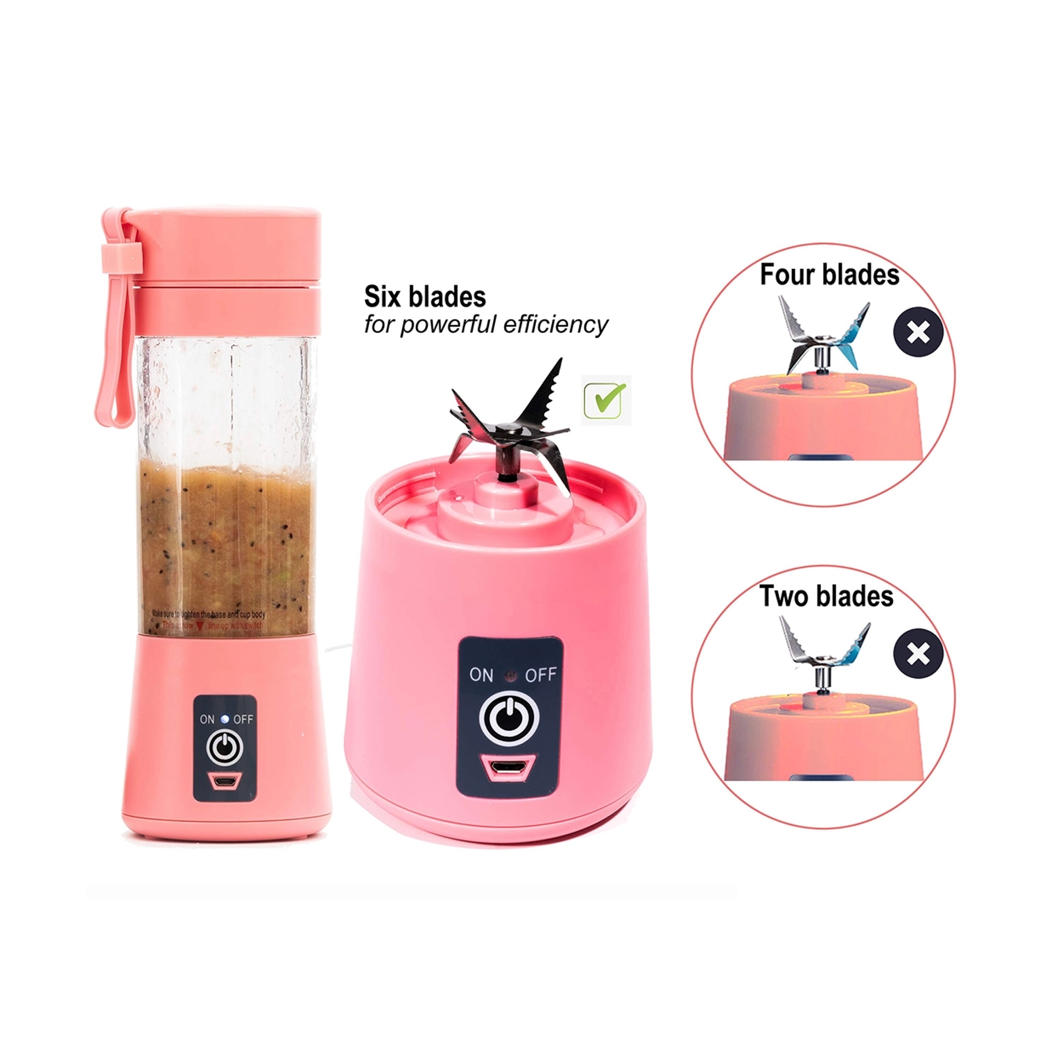 USB Rechargeable Juicer Mixer 2