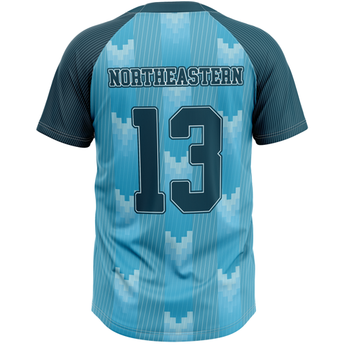 Sublimation UPF Mesh 2-Button Baseball Henley - Men Women 7