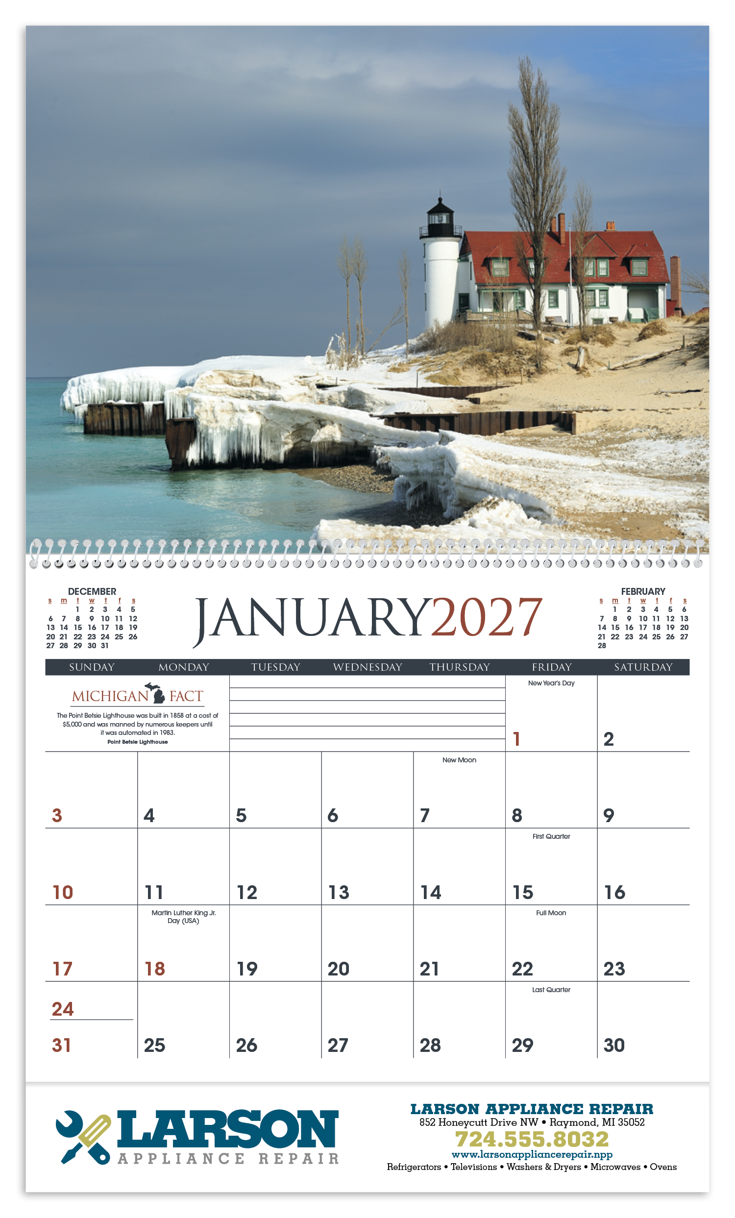 Triumph® Calendars Michigan Calendar 11