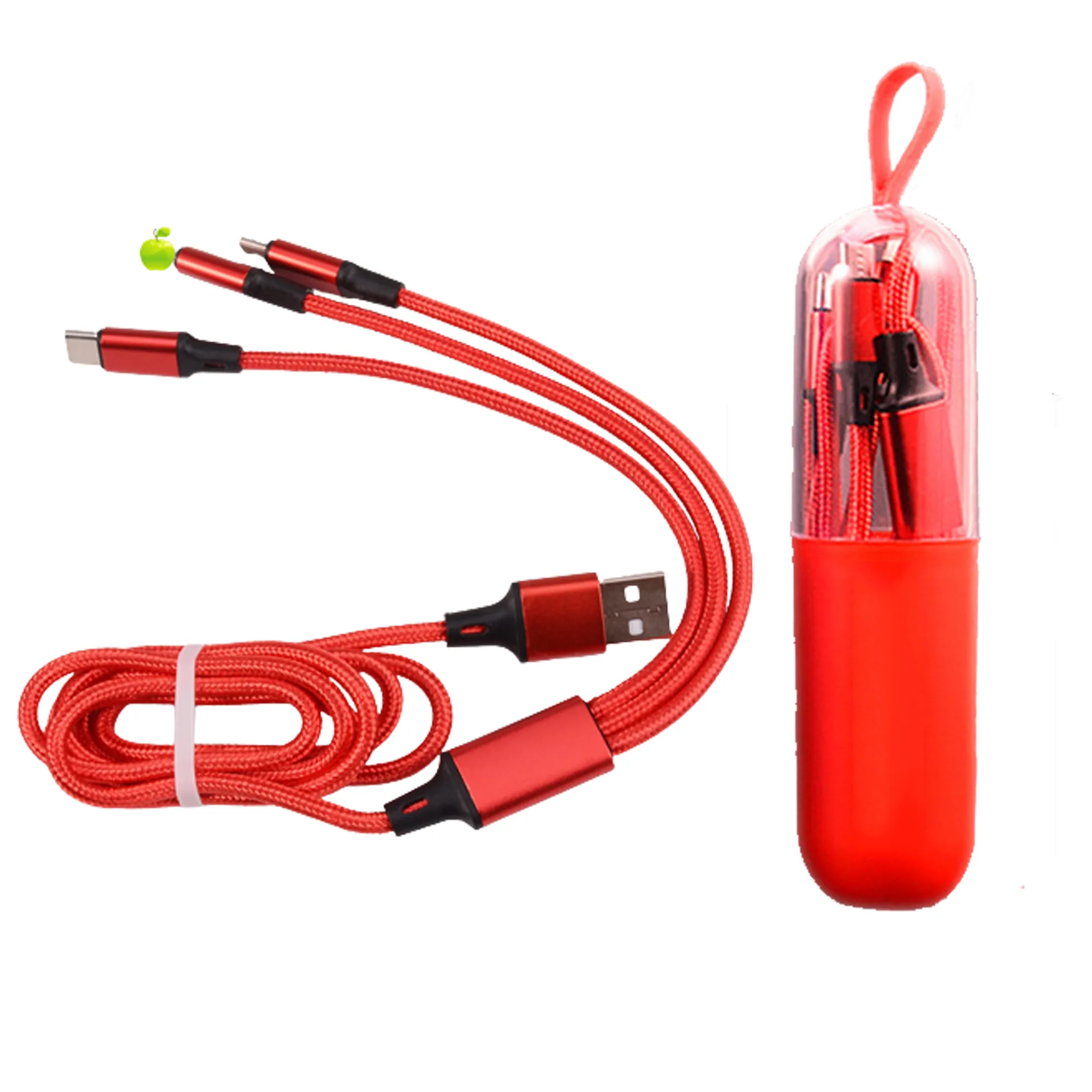 3 in1 Multifunctional USB Charging Cable With Case 4