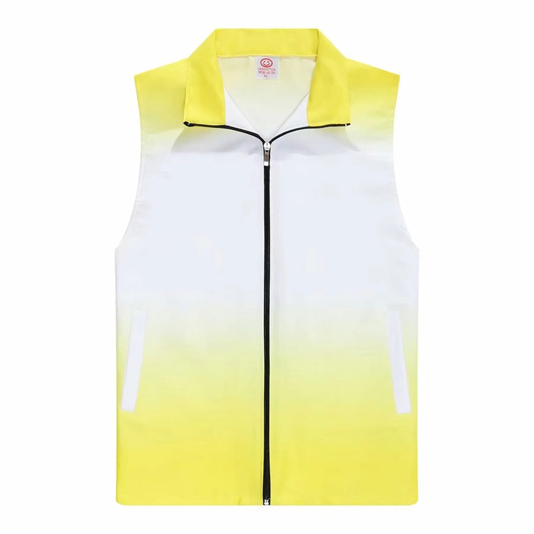 Spot Gradient Windbreaker Vest Jacket---1 color 2 sides 2 l 10