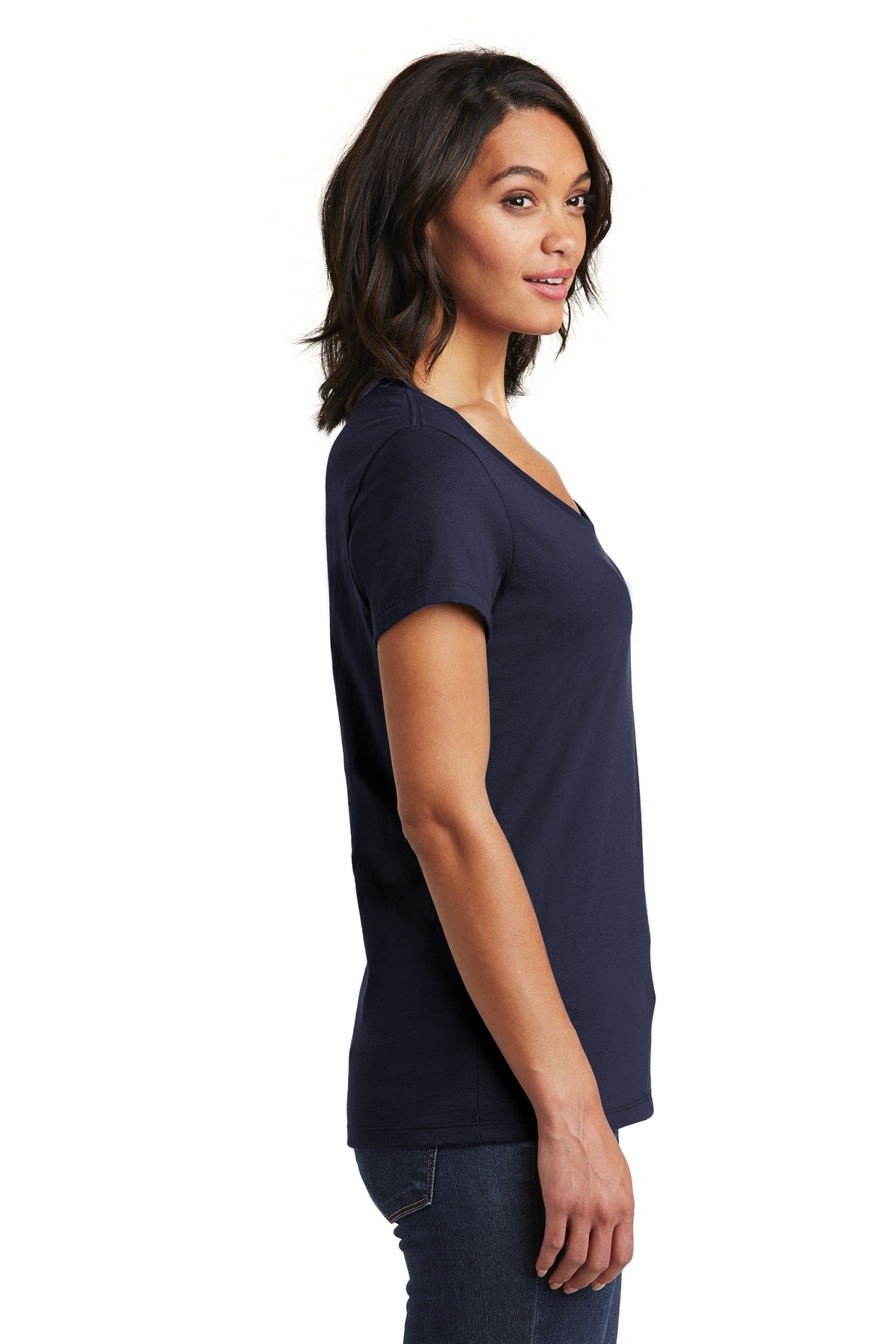 District Women's Very Important Tee V-Neck. DT6503 62