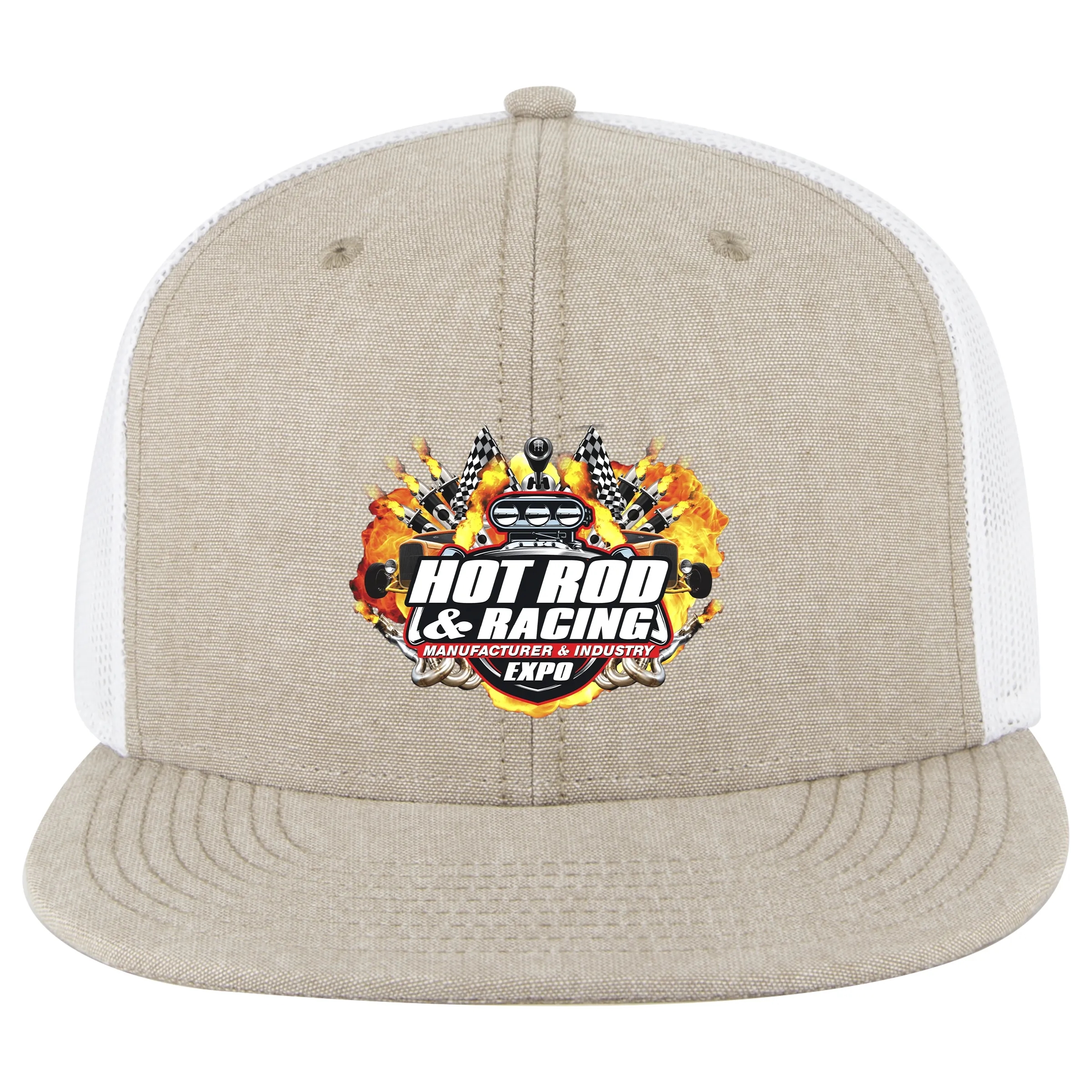 OTTO SNAP 6 PANEL MID PROFILE MESH BACK TRUCKER SNAPBACK HAT 33