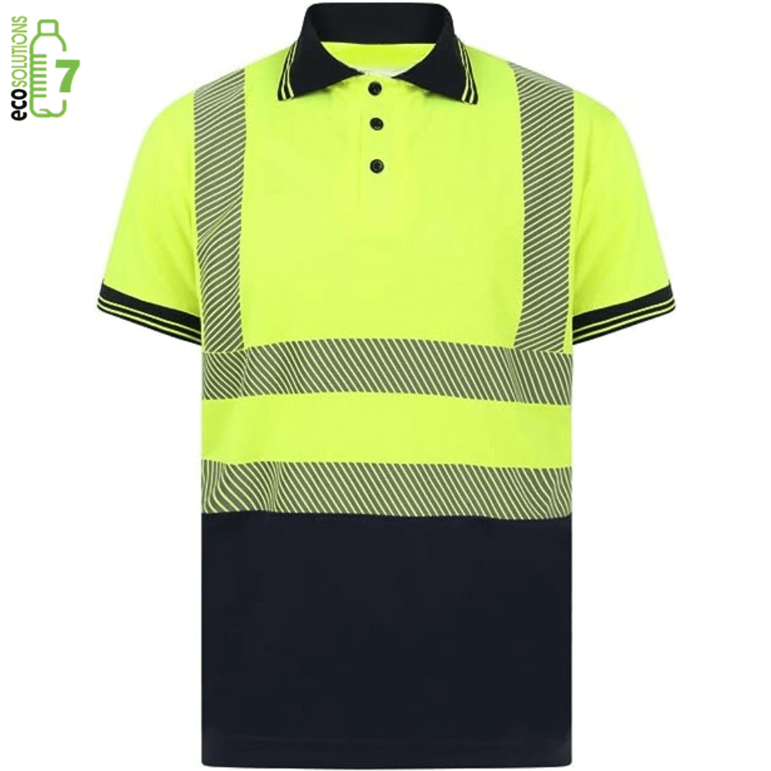 Class 2 rPET Segmented Color Block Odor Reducing Safety Polo 4