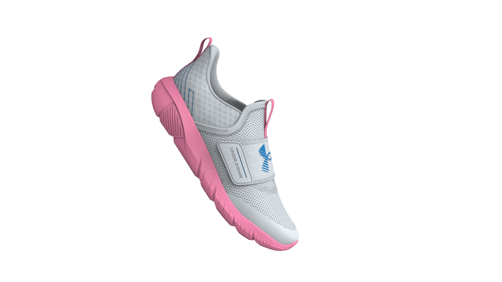 UA Flash Girls' Pre-School Running Shoes 4