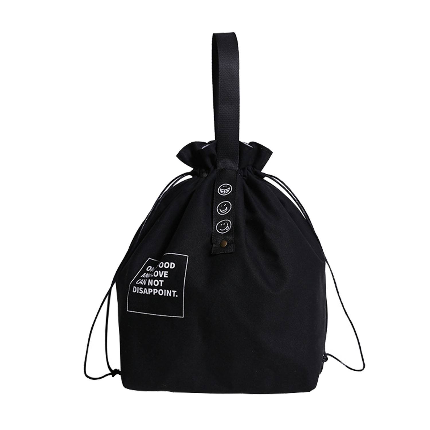 Drawstring Cotton Lunch Bag 1