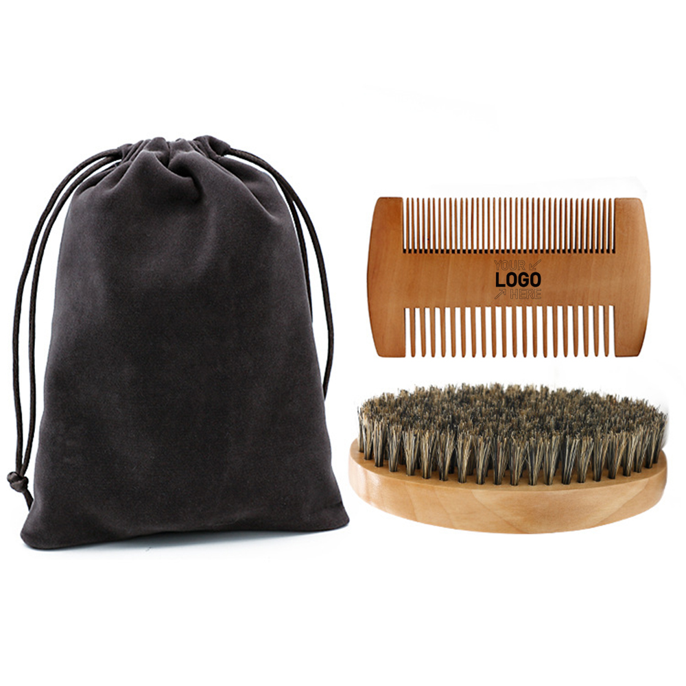 Beard Brush & Comb Set 7