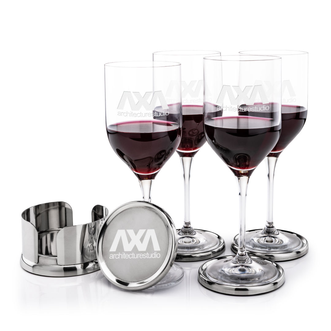 Baldoni Coasters & Belmont Wine Set