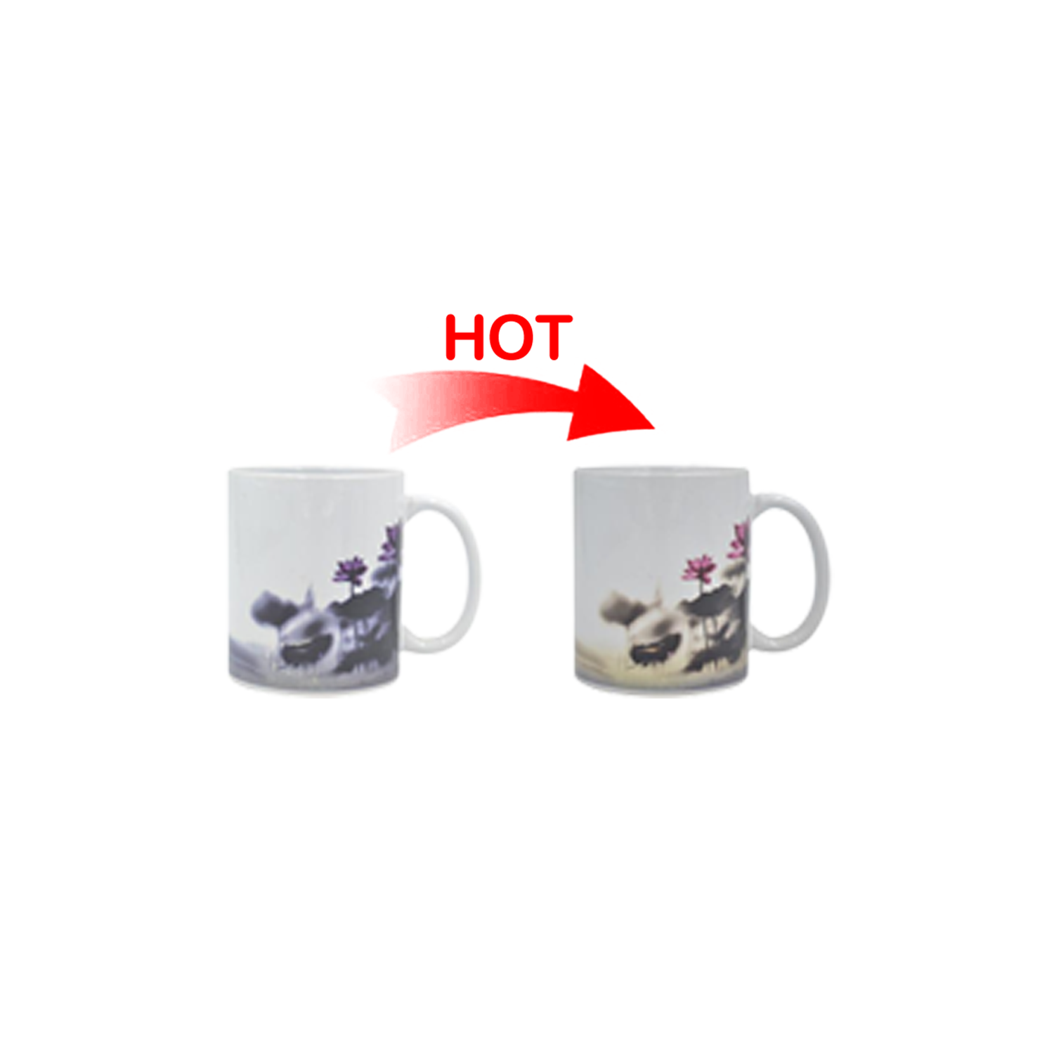 12oz Magic Color Changing Ceramic Coffee Mug 1